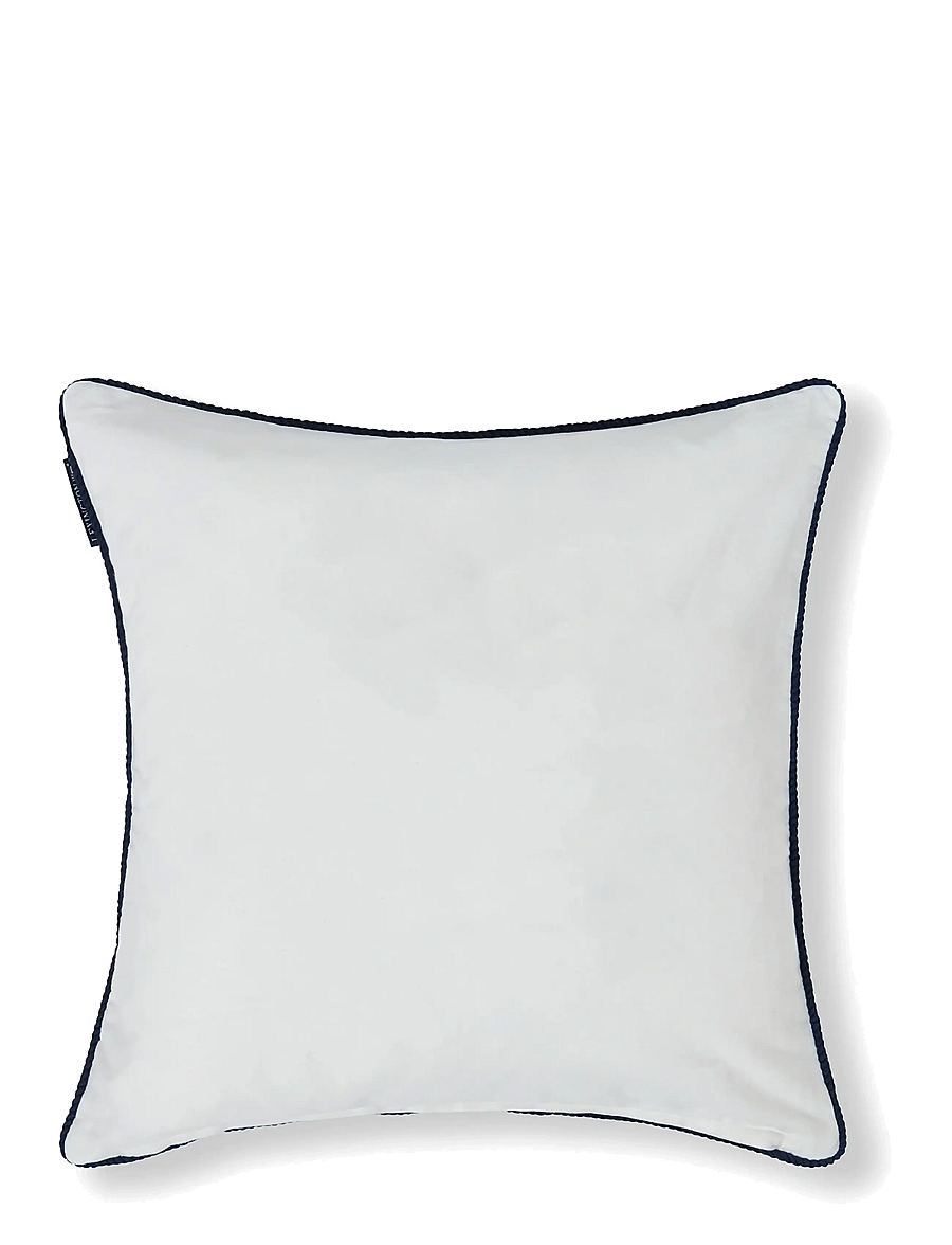 Lexington Home - White Logo Organic Cotton Twill Pillow Cover - white/blue - 1