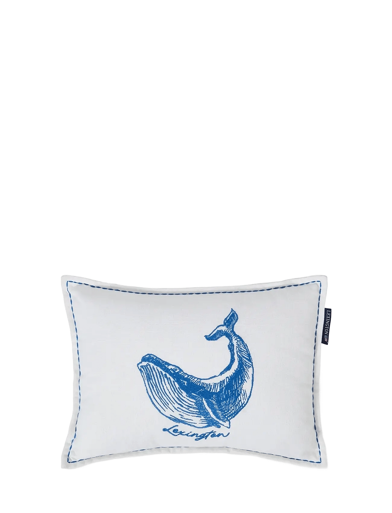 Whale Organic Cotton 40x30 Pillow - WHITE