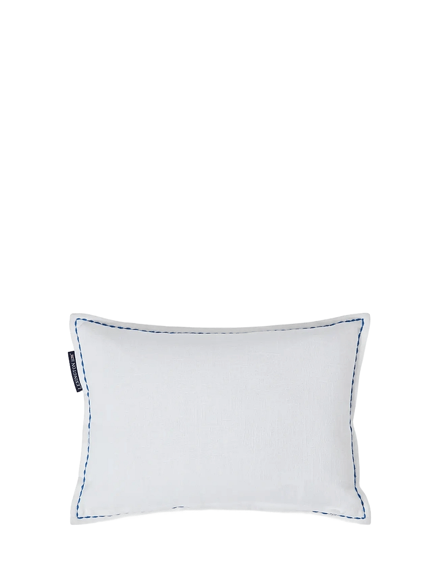 Lexington Home - Whale Organic Cotton 40x30 Pillow - white/blue - 1