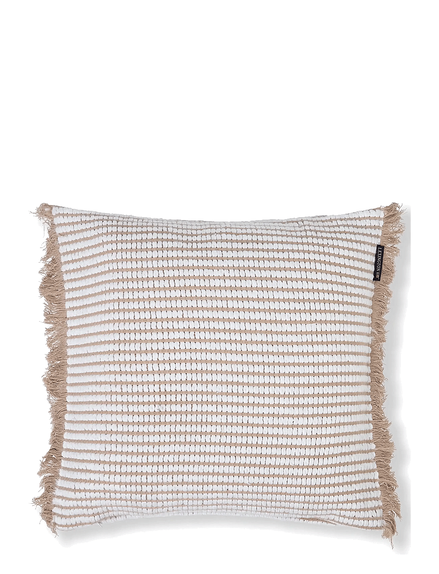Lexington Home - Heavy Striped Organic Cotton Pillow Cover - kissenbezüge - beige/white - 1