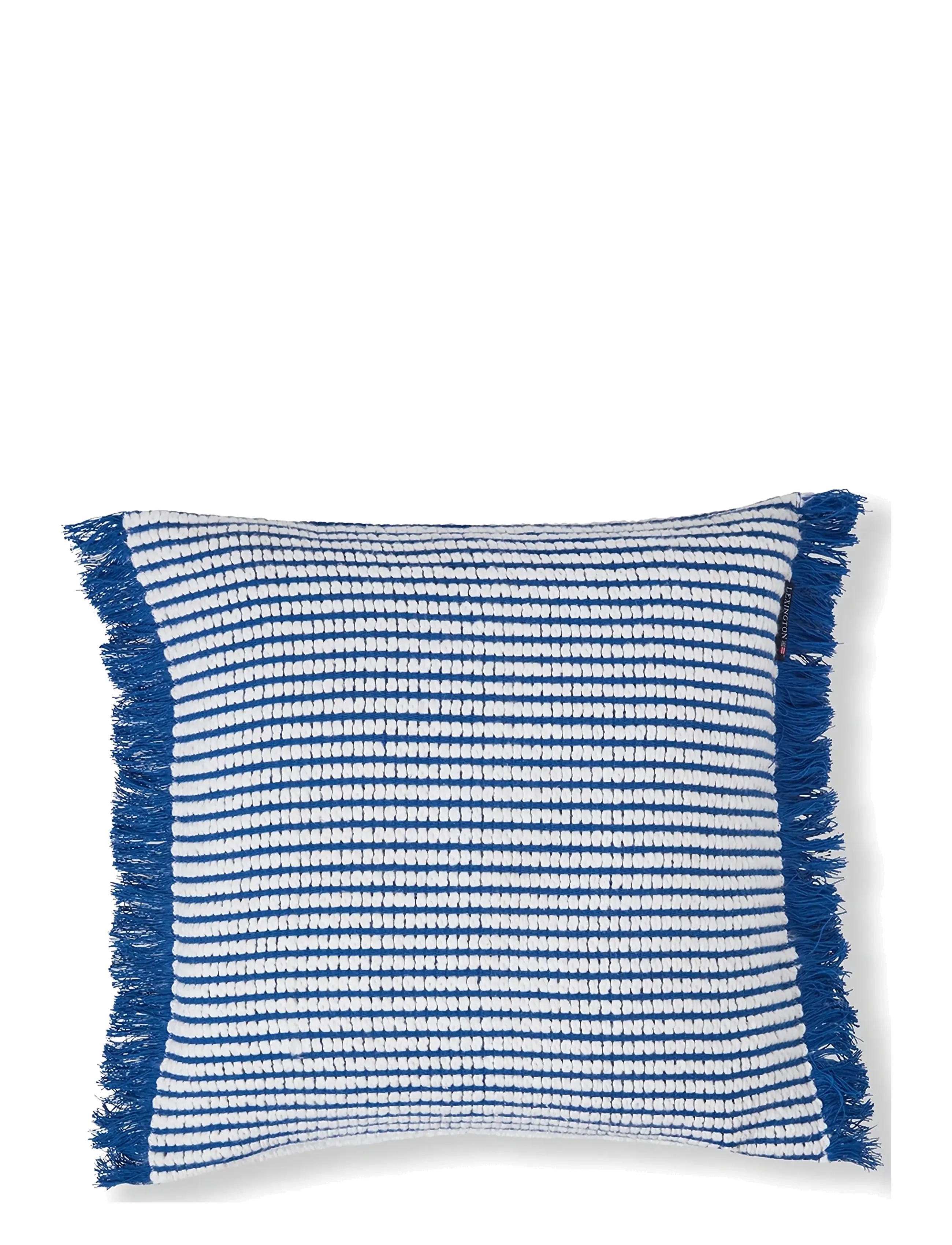 Lexington Home Heavy Striped Organic Cotton Pillow Cover, 50X50, Cushions & Blankets, Blau - Cushion Covers, Homeware