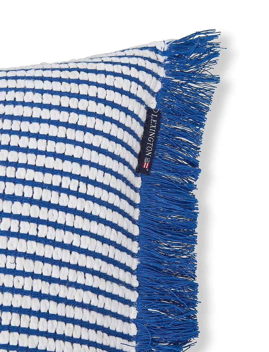 Lexington Home - Heavy Striped Organic Cotton Pillow Cover - kissenbezüge - blue/white - 2