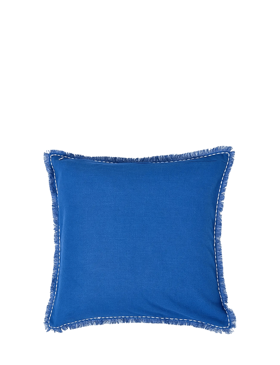 Lexington Home - Map Printed Organic Cotton Pillow Cover - padjakatted - blue/white - 2