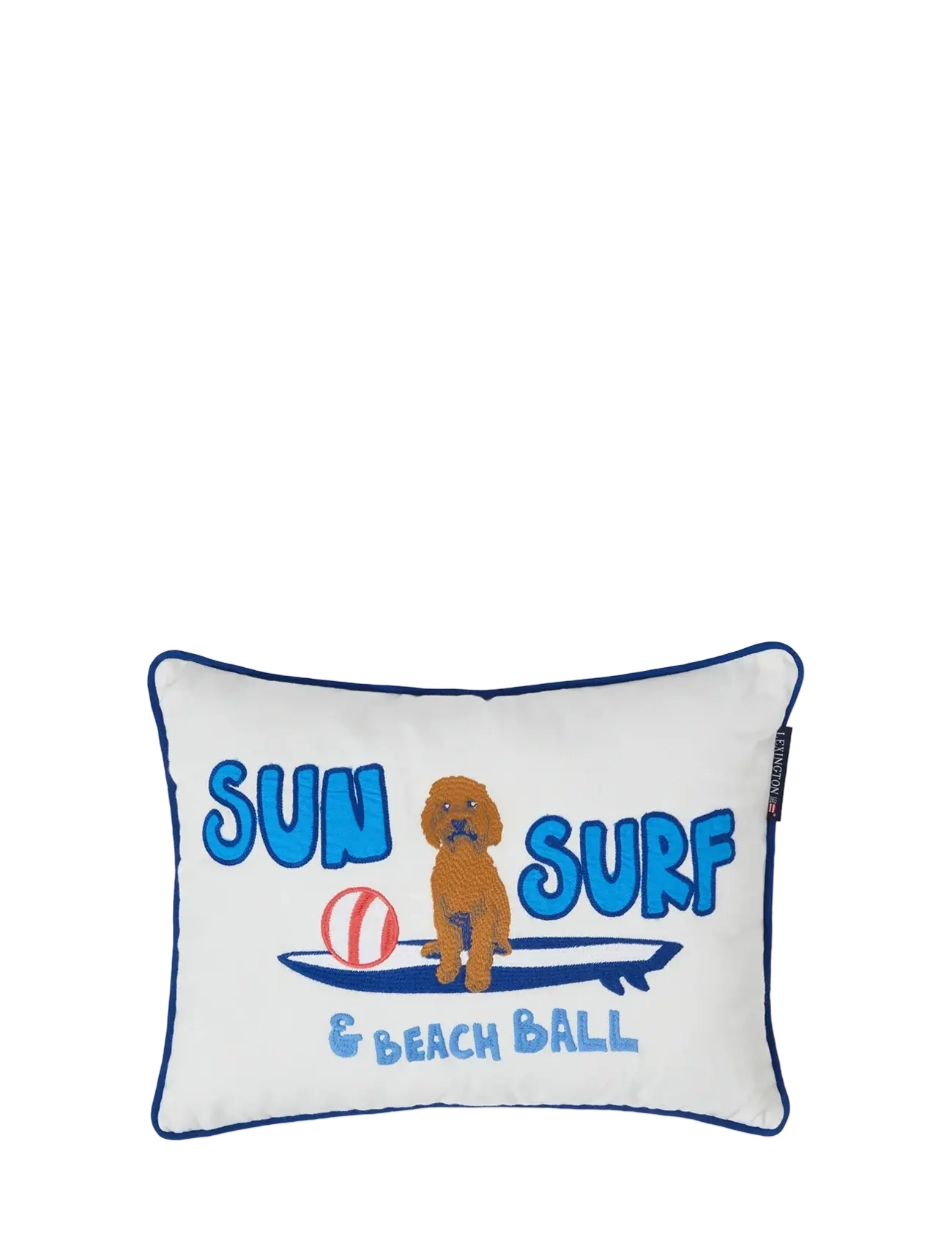 Lexington Home Sun Surf Organic Cotton Twill 40x30 Pillow - App deal - WHITE MULTI / white