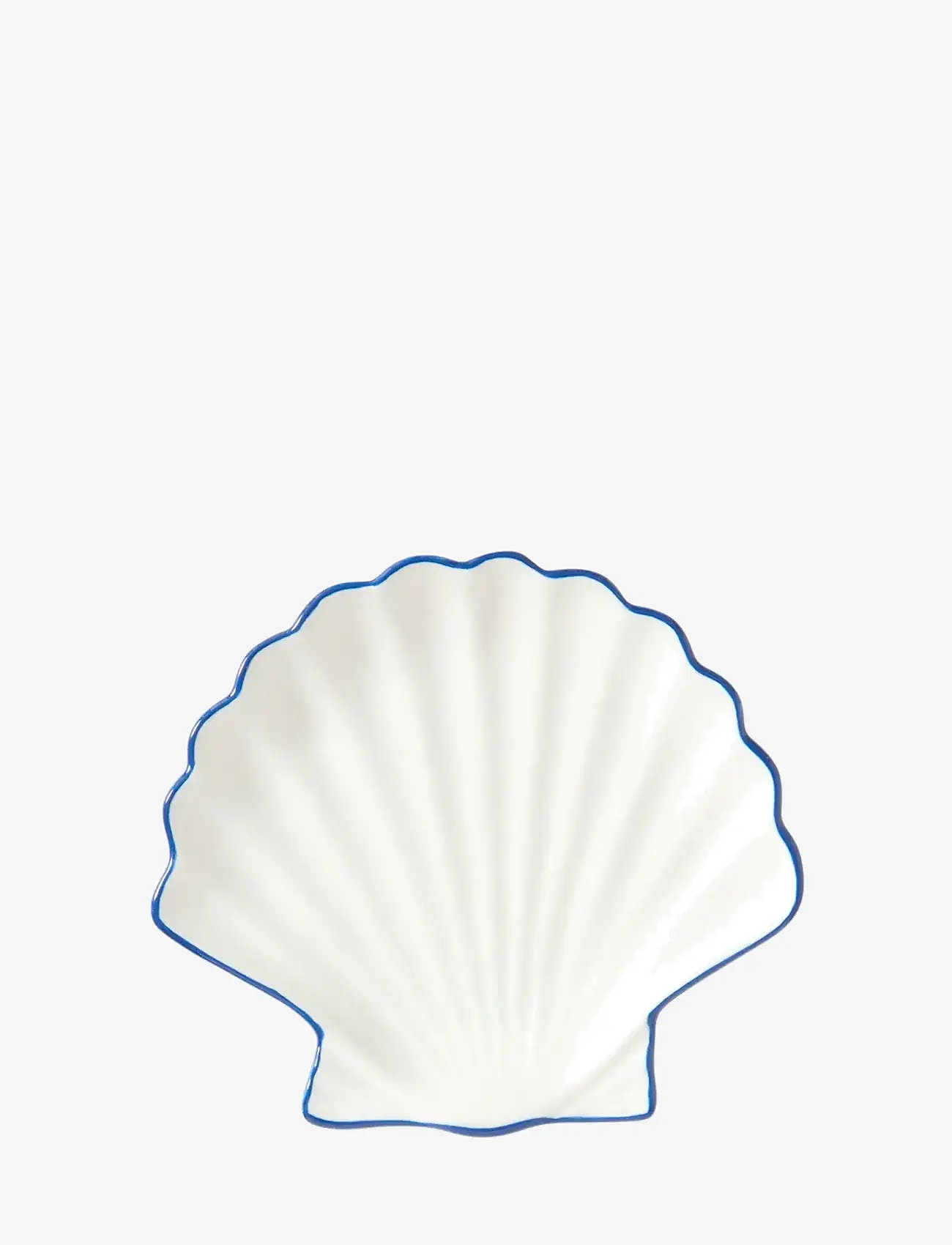 Lexington Home - Stoneware Shell Small Dish - tapasbretter & -sets - white/blue - 0