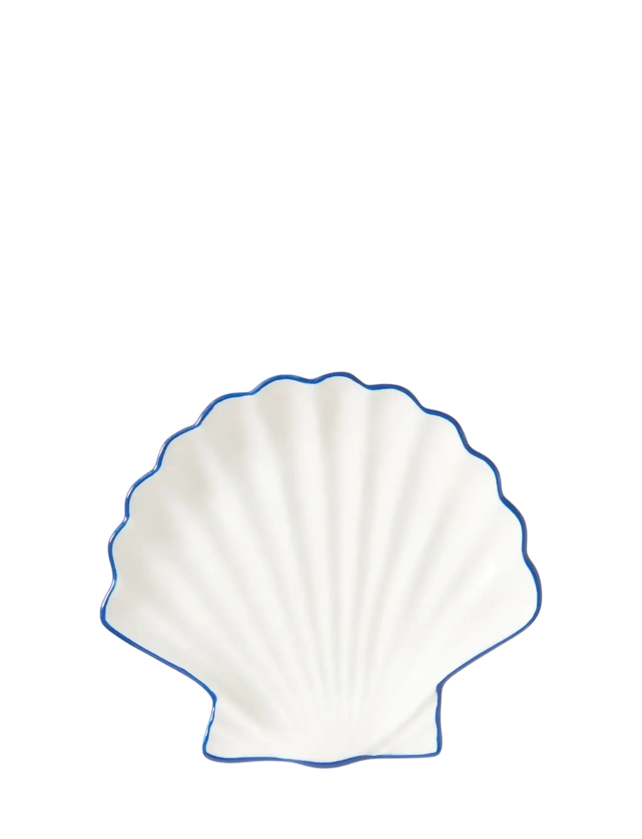 Lexington Home Stoneware Shell Small Dish - Plats de service - WHITE/BLUE / white