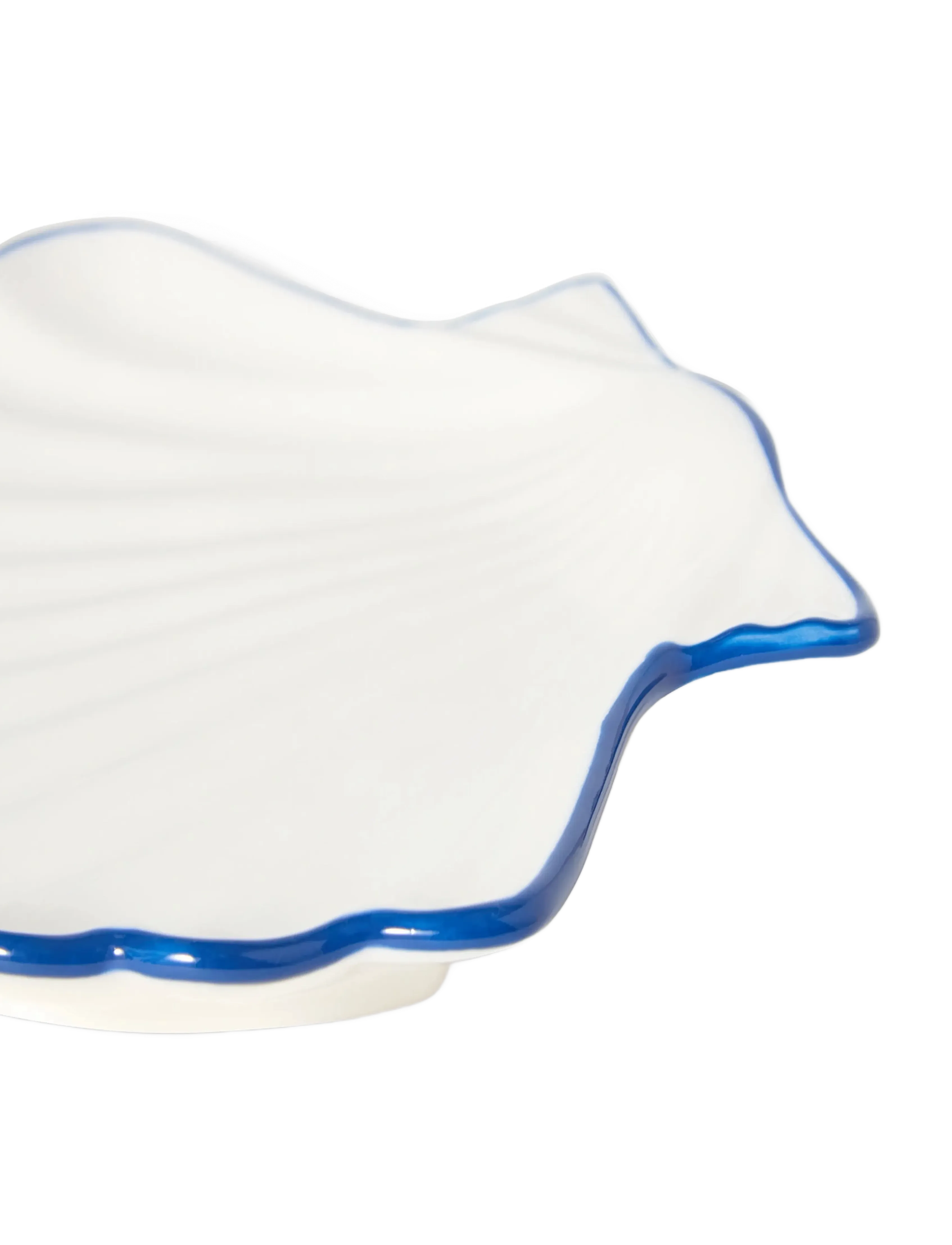 Lexington Home - Stoneware Shell Small Dish - tapasbretter & -sets - white/blue - 1