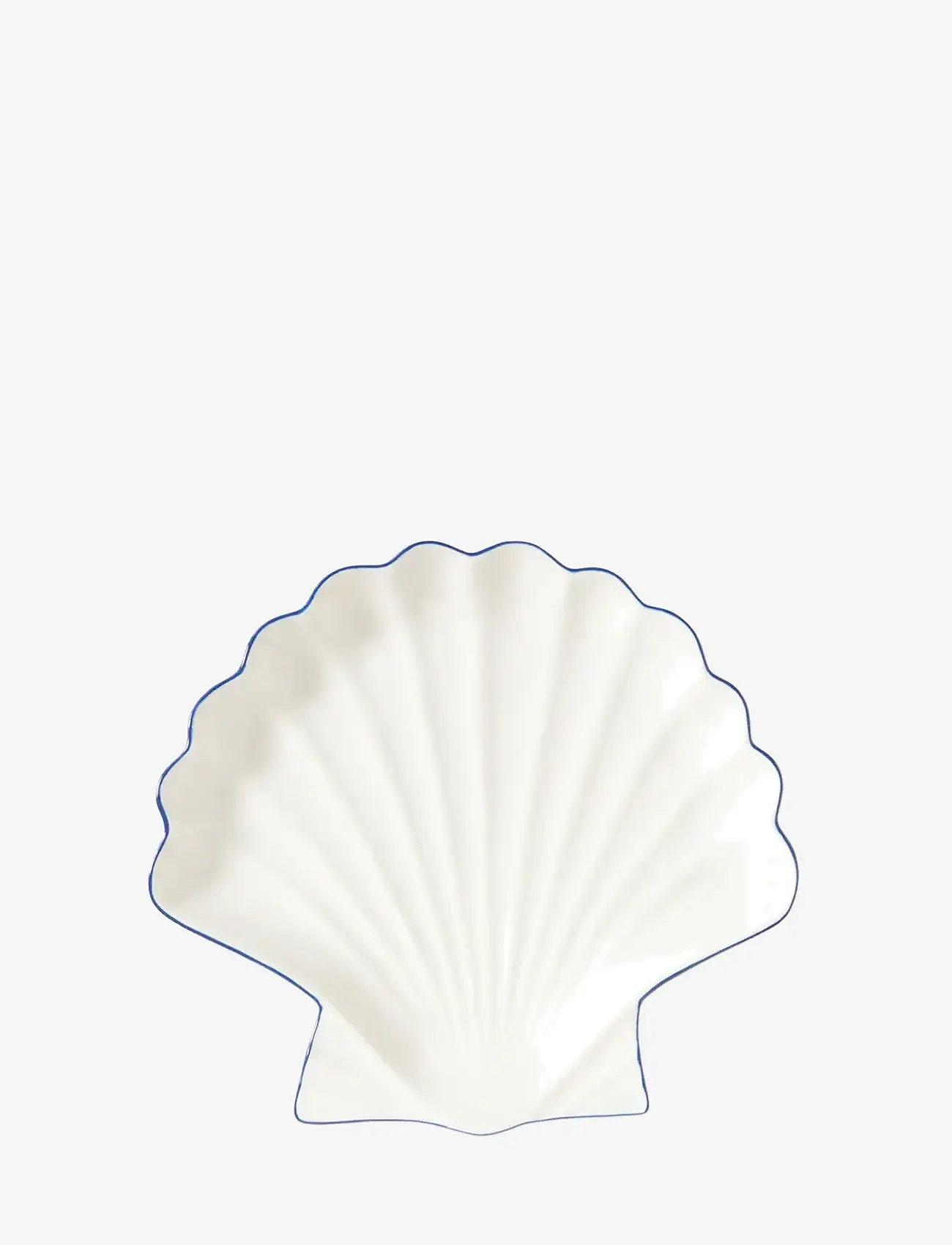 Lexington Home - Stoneware Shell Platter - dekoschalen - white/blue - 0