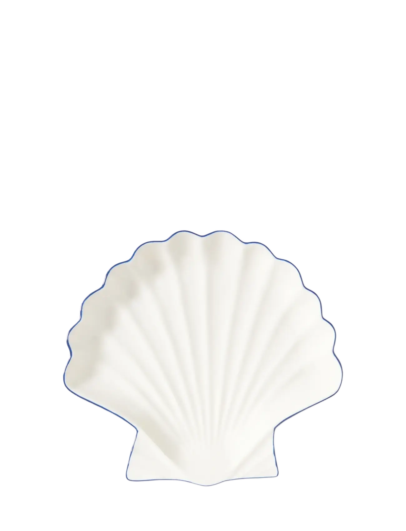 Lexington Home Stoneware Shell Platter - Intérieur - WHITE/BLUE / blue