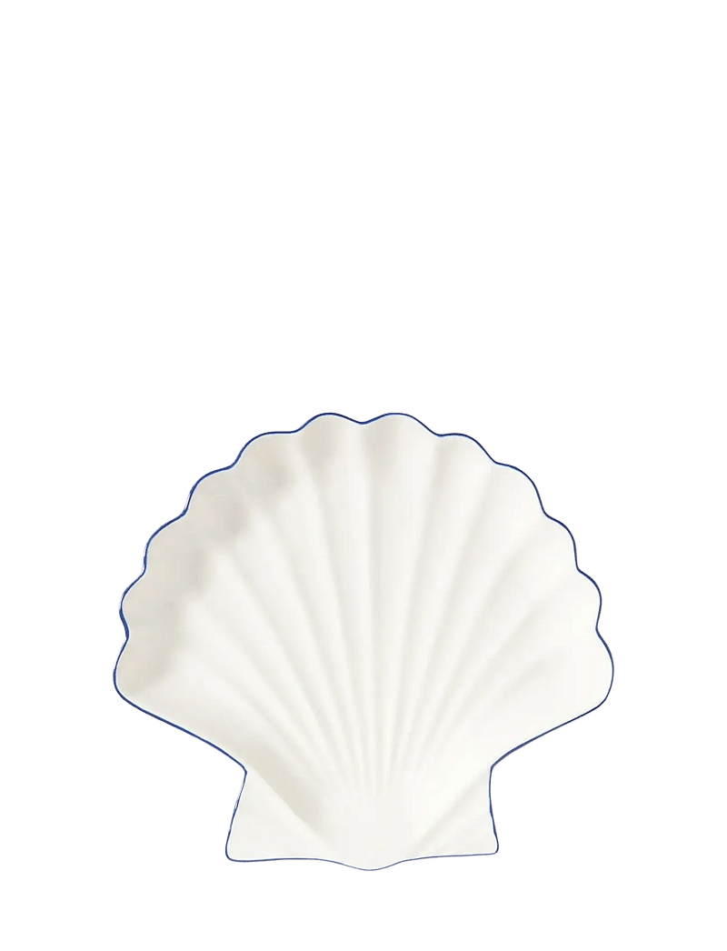 Lexington Home - Stoneware Shell Platter - dekoschalen - white/blue - 0
