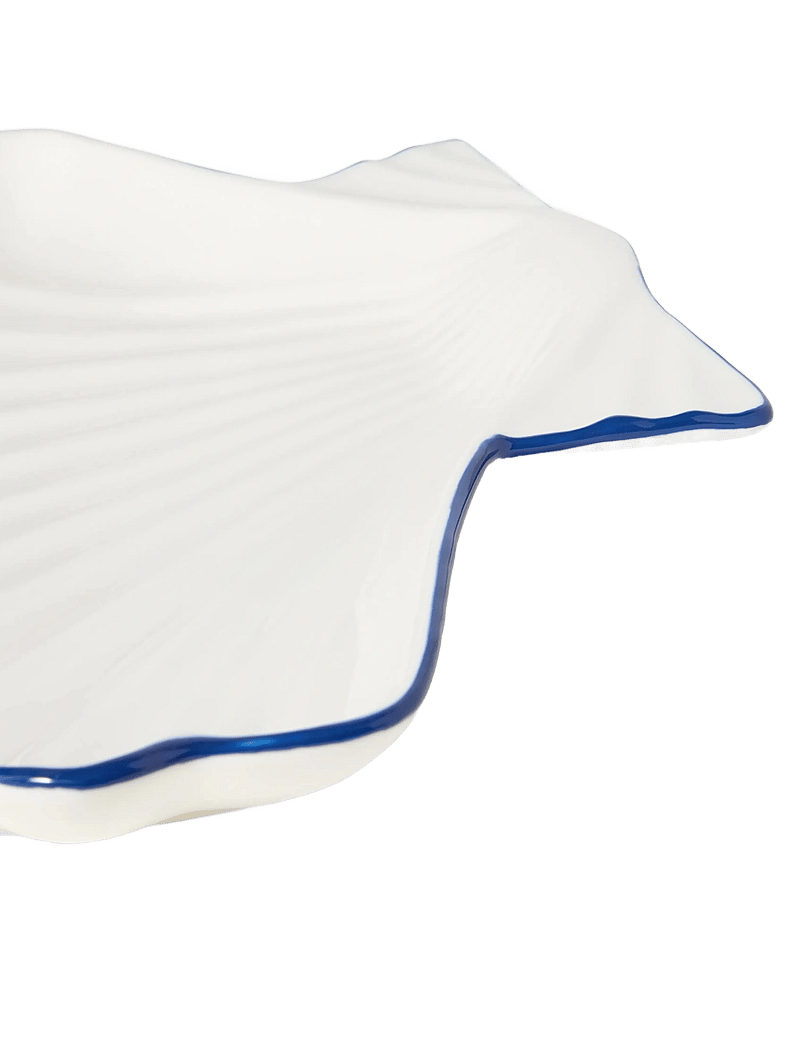 Lexington Home - Stoneware Shell Platter - dekoschalen - white/blue - 1