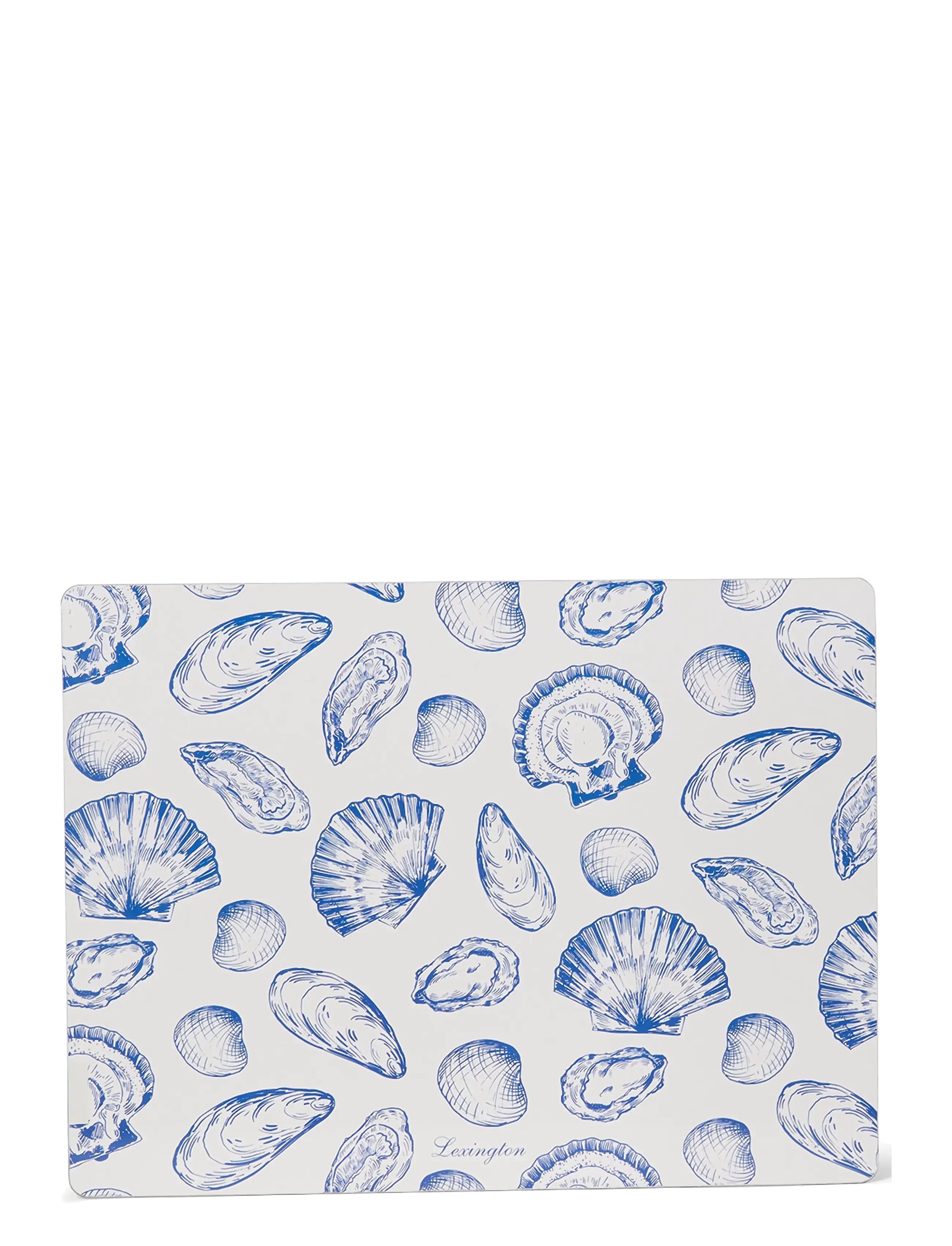 Lexington Home - Laminated Double-Sided Placemat (set of 2) - blue/white - 0