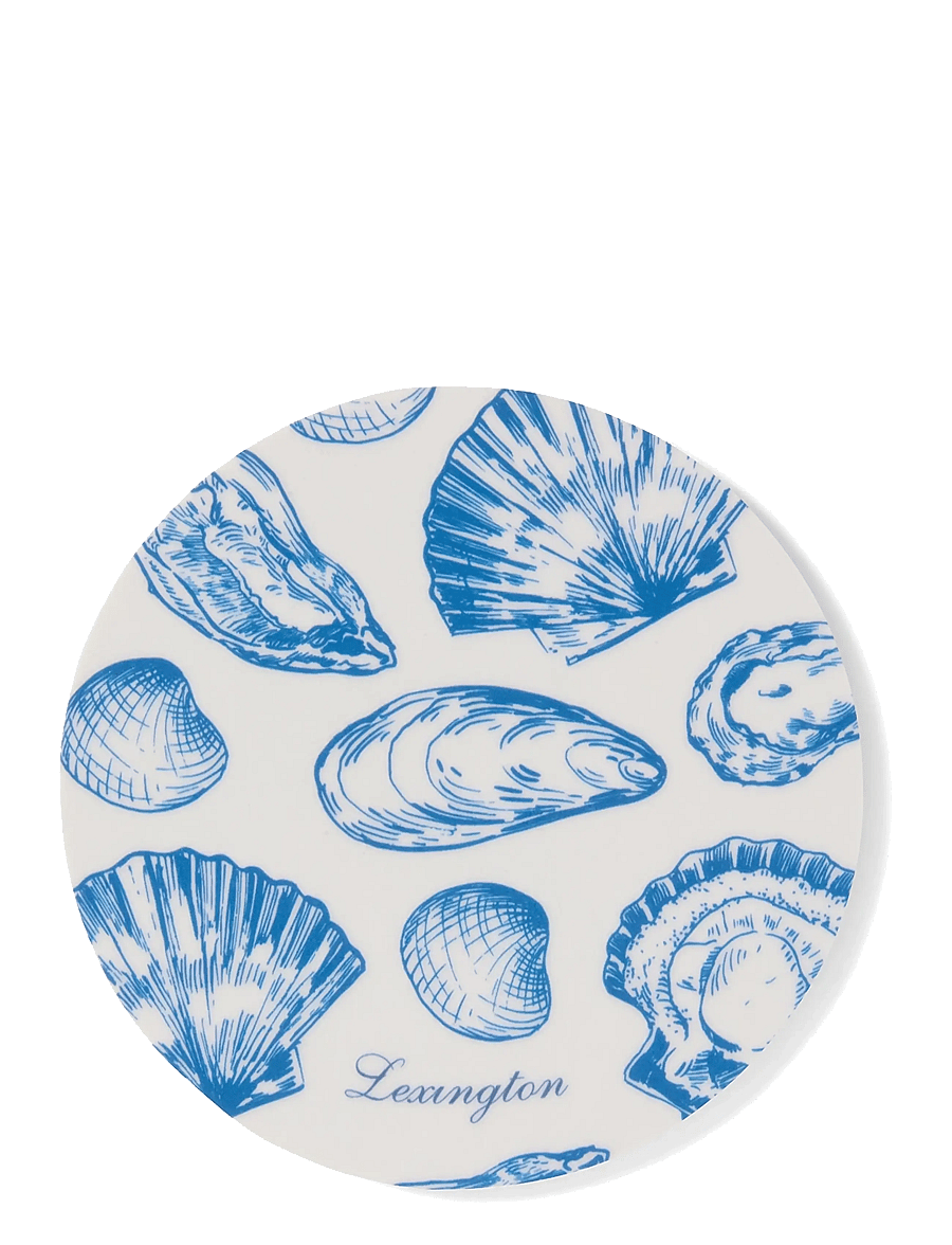 Lexington Home - Laminated Double-Sided Coaster Set (set of 4) - blue/white - 2