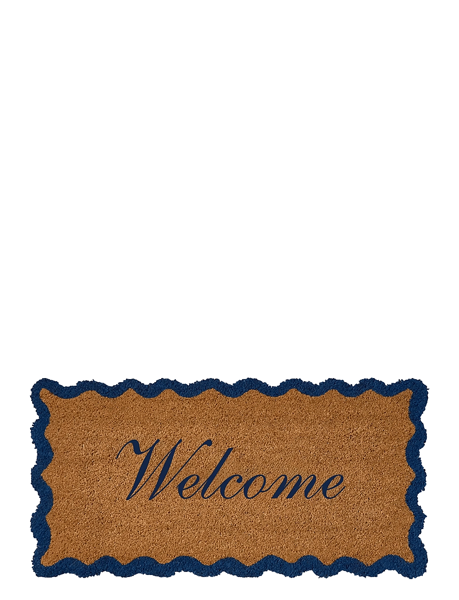Lexington Home - Welcome Coir Fibre Door Mat - uksematid - natural/blue - 0