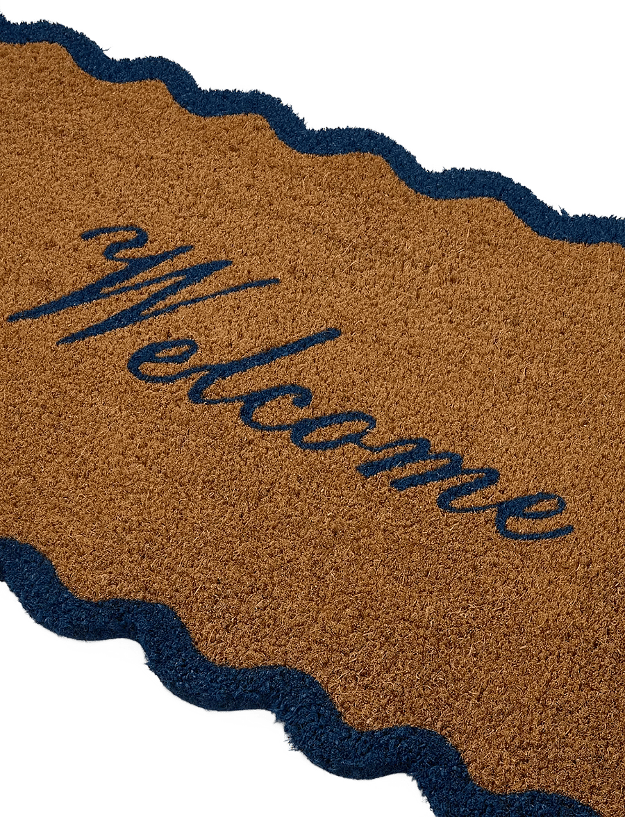 Lexington Home - Welcome Coir Fibre Door Mat - uksematid - natural/blue - 1