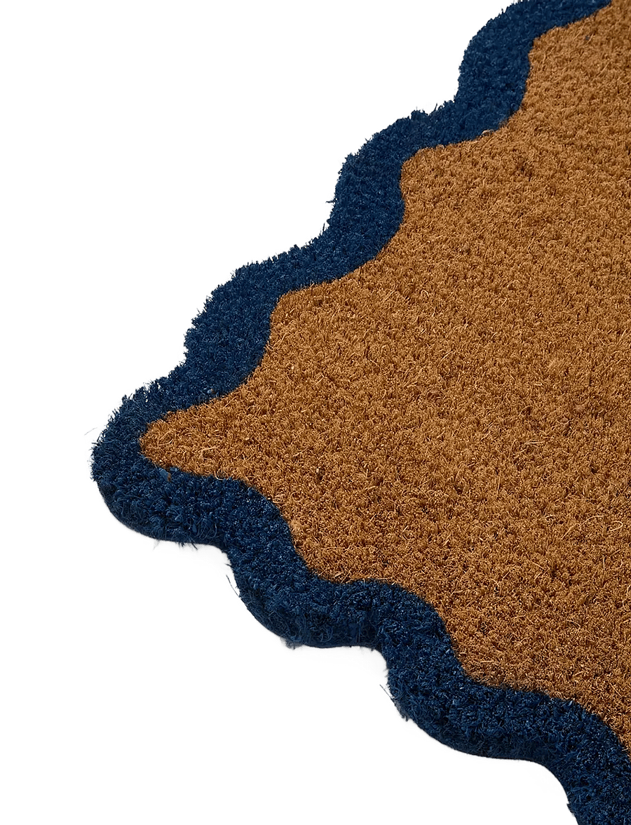 Lexington Home - Welcome Coir Fibre Door Mat - uksematid - natural/blue - 2
