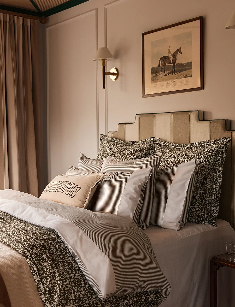 Lexington Home - Beige/Brown Pin Striped Cotton Flannel Bed Set - bettwäsche-set - beige/brown - 0