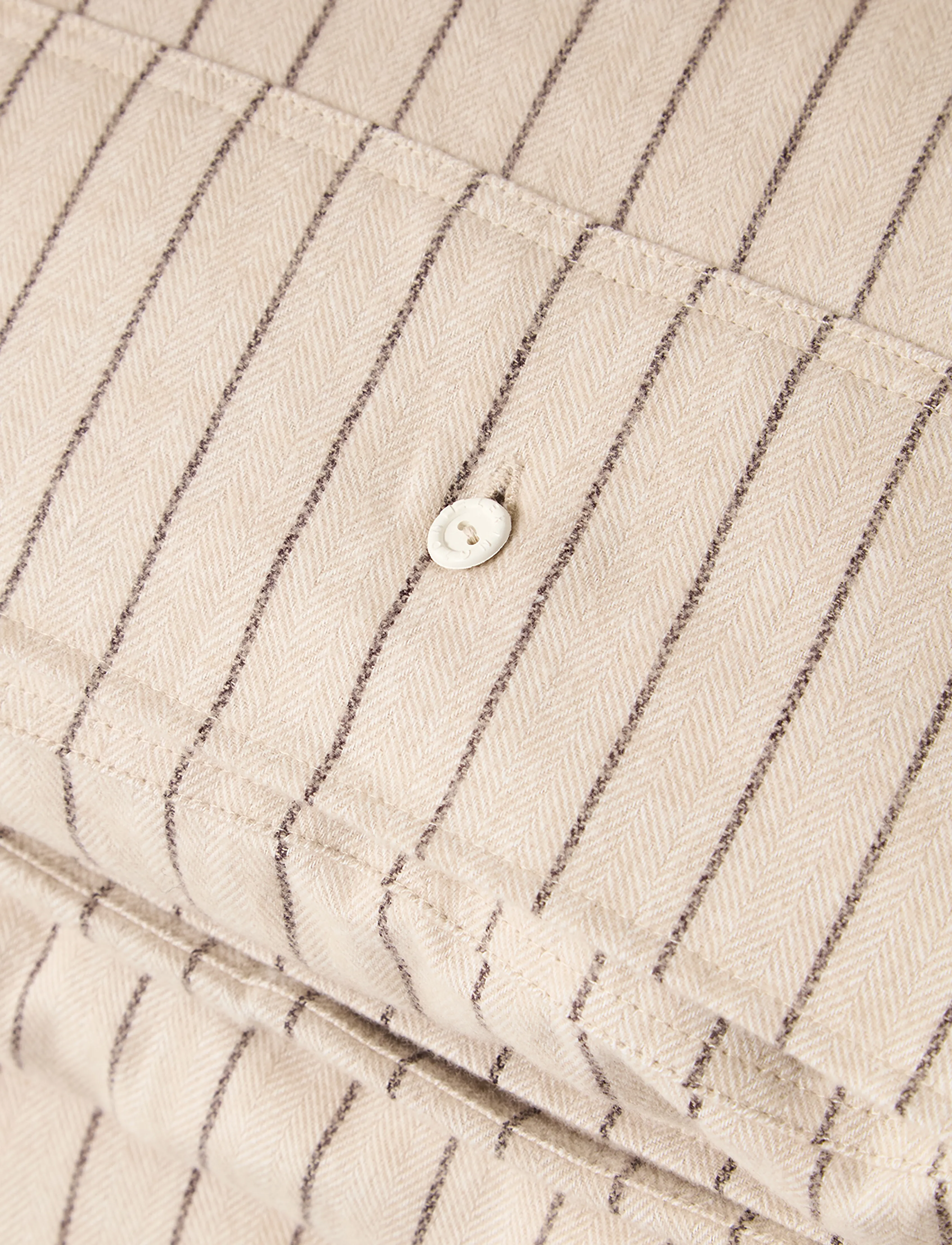 Lexington Home - Beige/Brown Pin Striped Cotton Flannel Bed Set - bed sets - beige/brown - 1