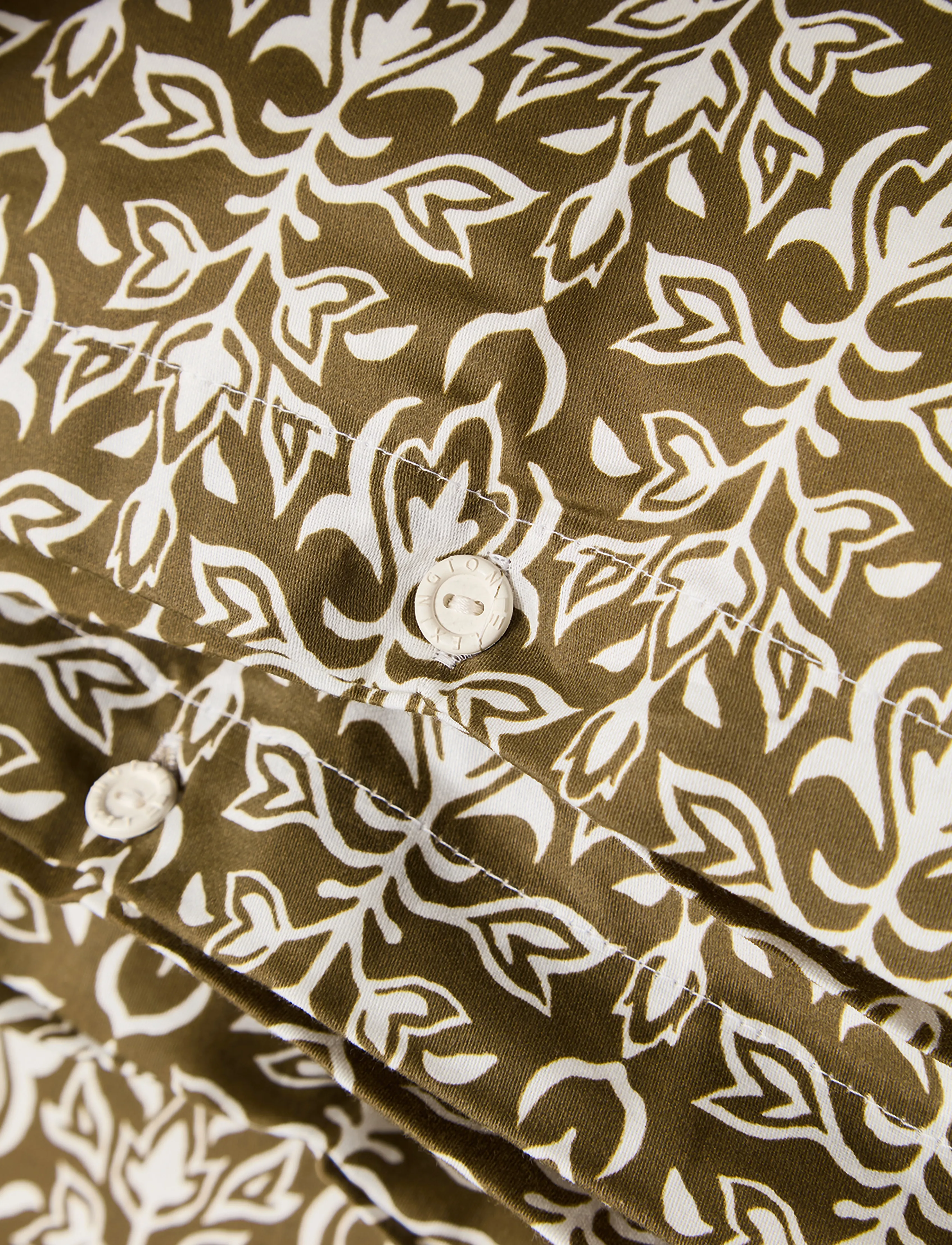 Lexington Home - Olive/White Ornament Cotton Sateen Bed Set - bed sets - olive/white - 1
