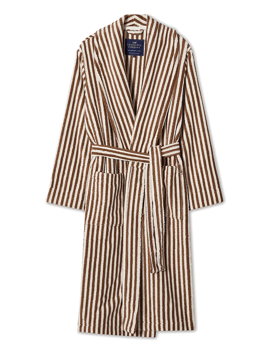 Lexington Home - Quinn Unisex Cotton-Mix Hoodie Robe - alltags-style - fudge/snow white - 1