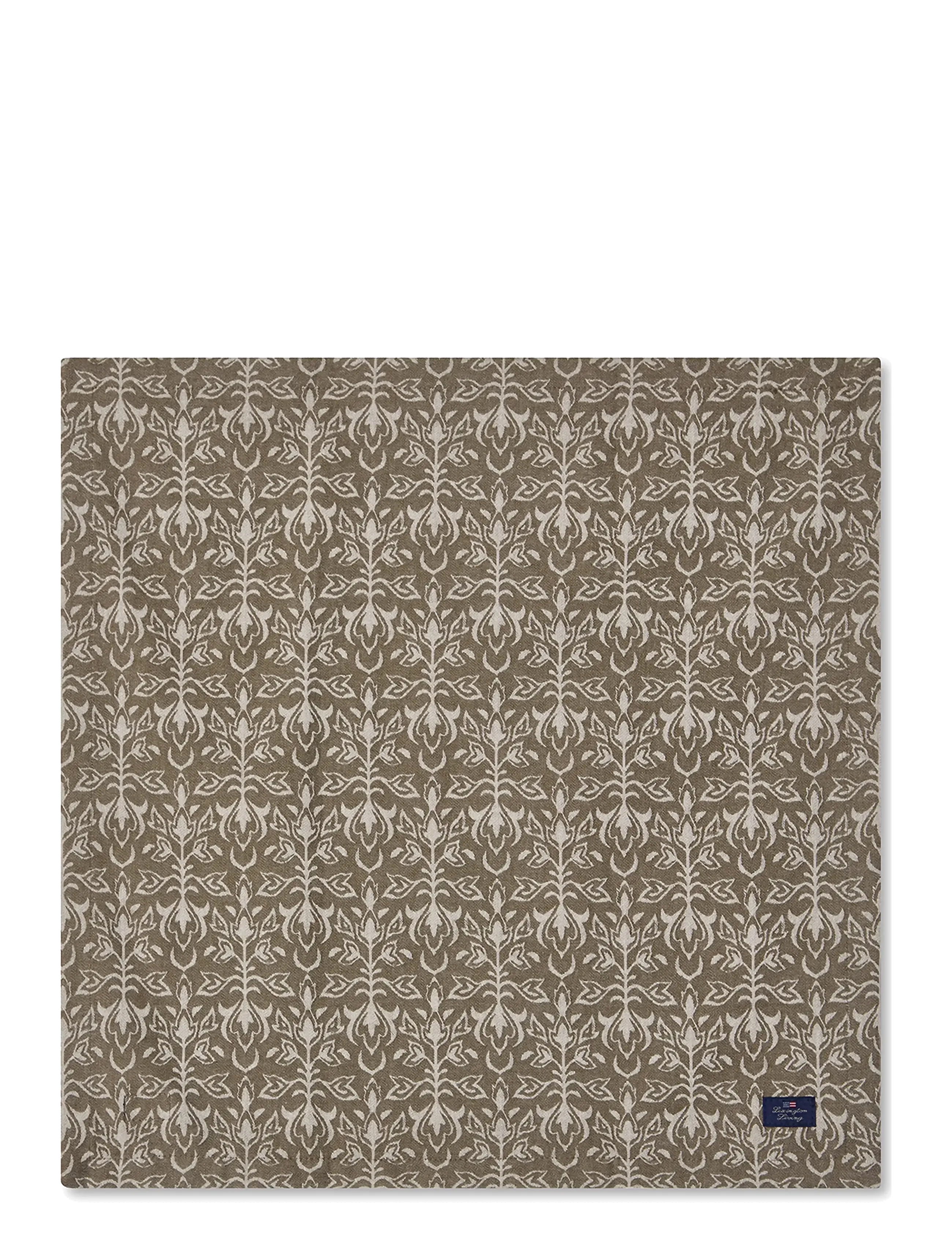 Lexington Home - Ornament Jacquard Cotton Napkin - beige/dk olive - 1