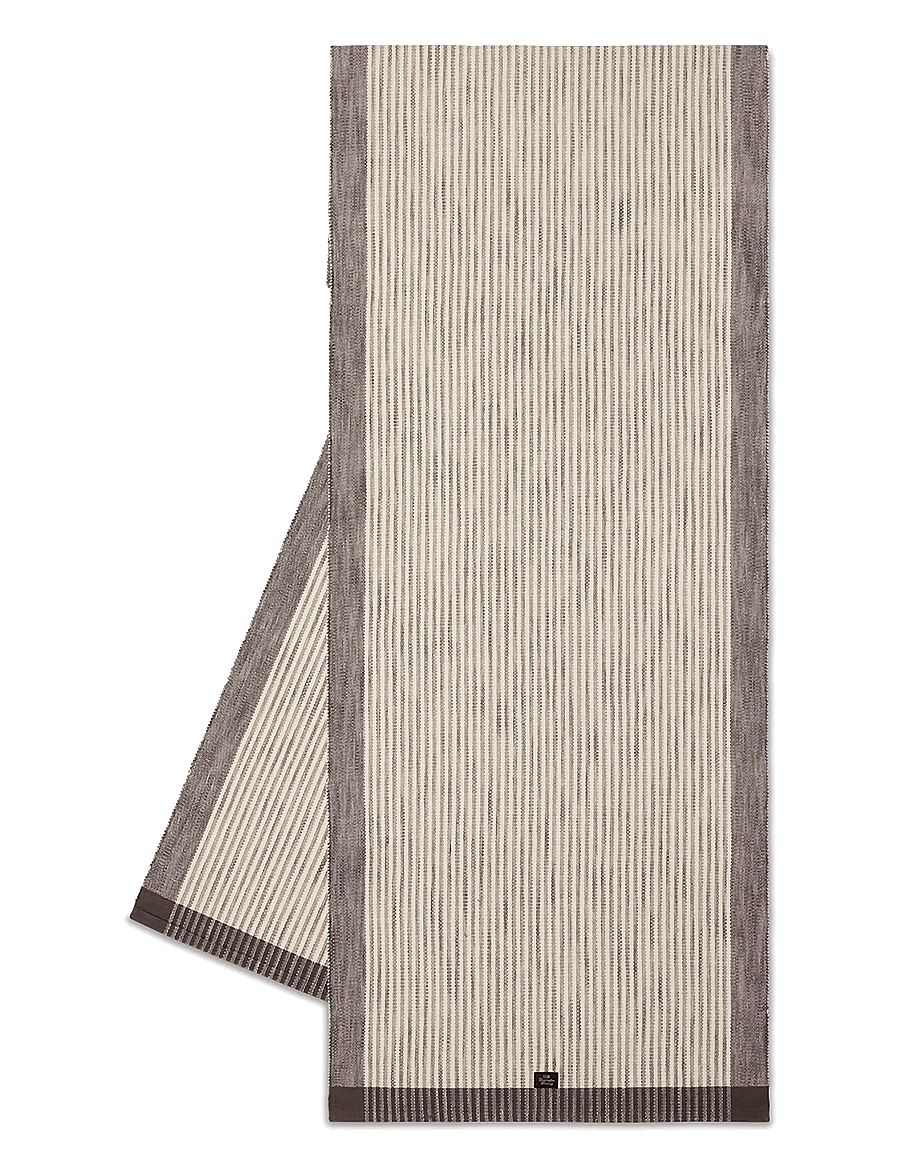 Lexington Home - Striped Organic Cotton Rib Runner - tischdecken & tischläufer - dk gray/white - 1
