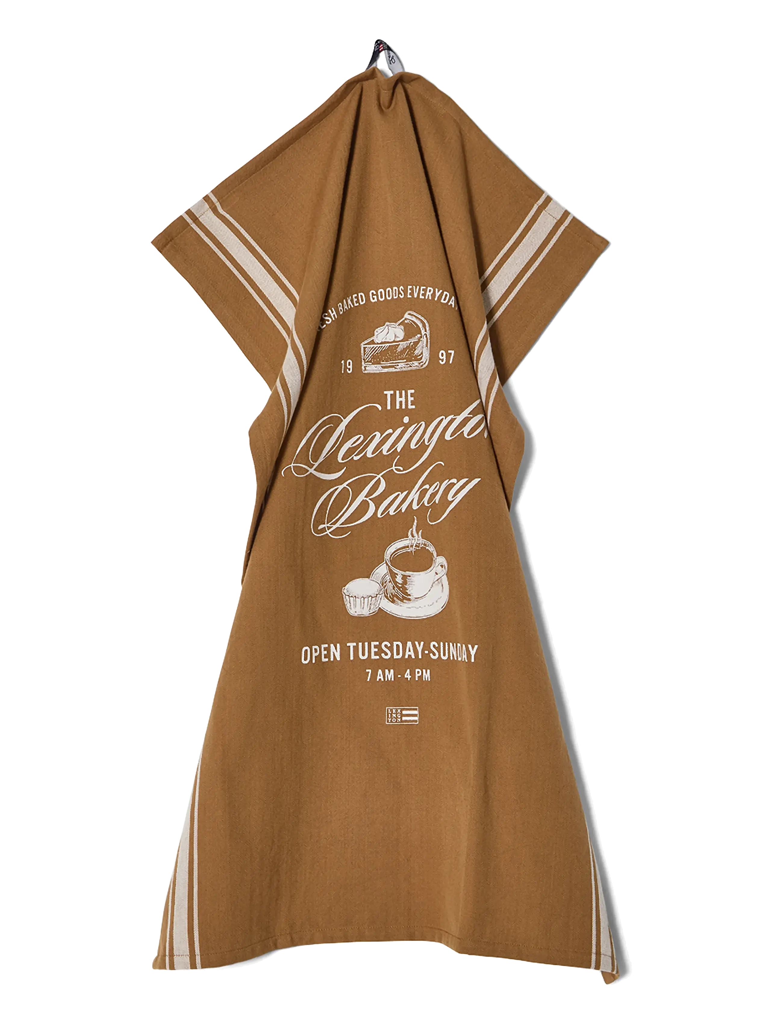 Lexington Home - Bakery Printed Organic Cotton Kitchen Towel - küchenhandtücher - fudge/white - 1