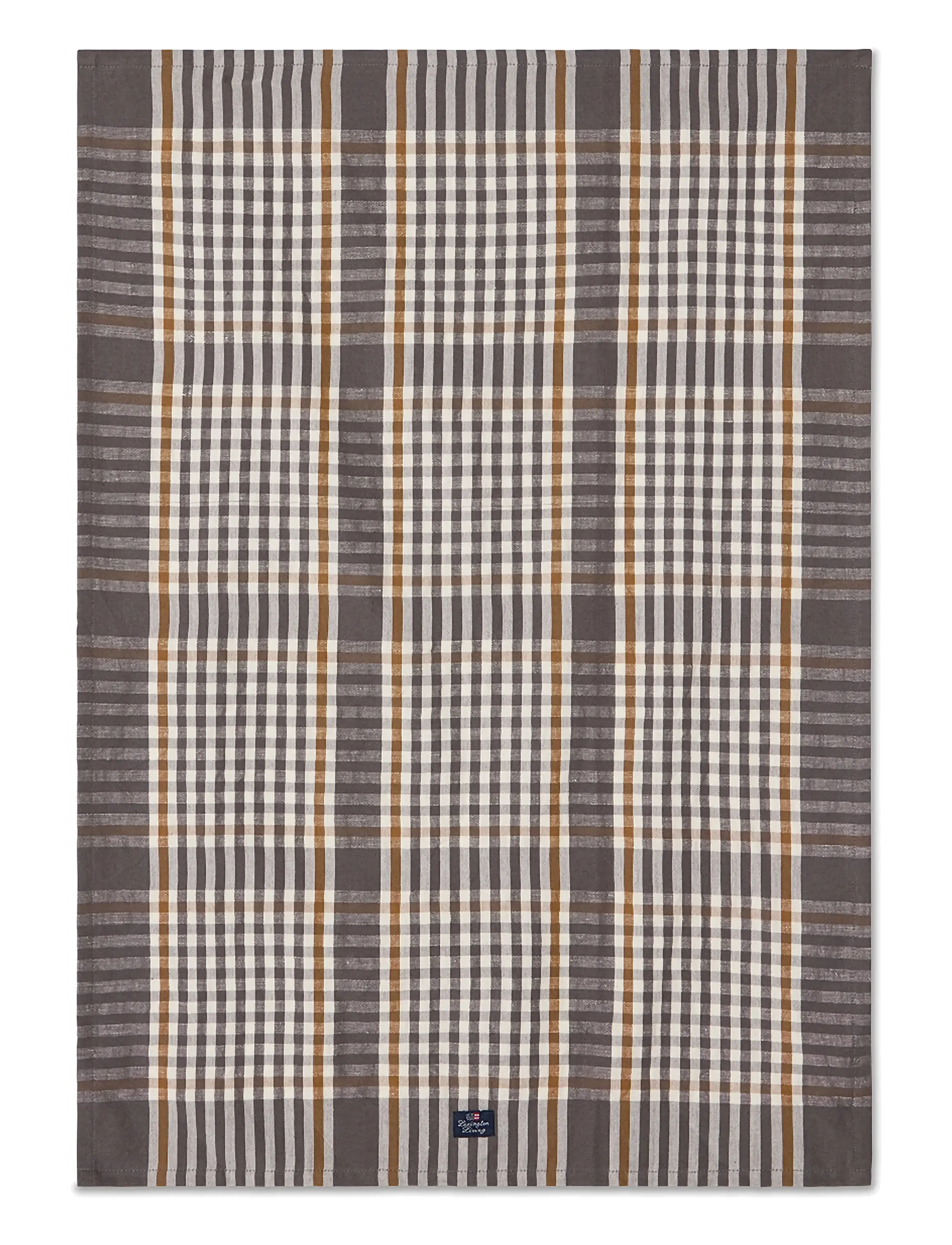 Lexington Home Checked Linen/Cotton Kitchen Towel - Textilien - GRAY/WHITE/FUDGE / grey