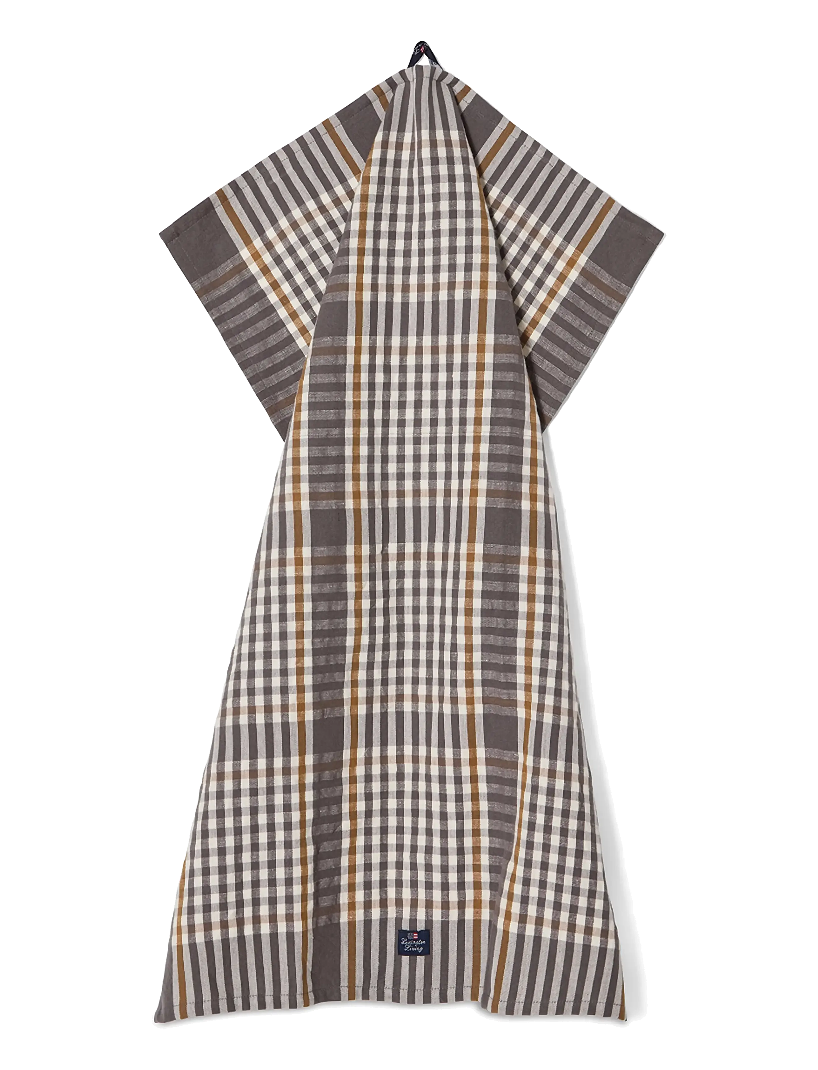 Lexington Home - Checked Linen/Cotton Kitchen Towel - küchenhandtücher - gray/white/fudge - 2