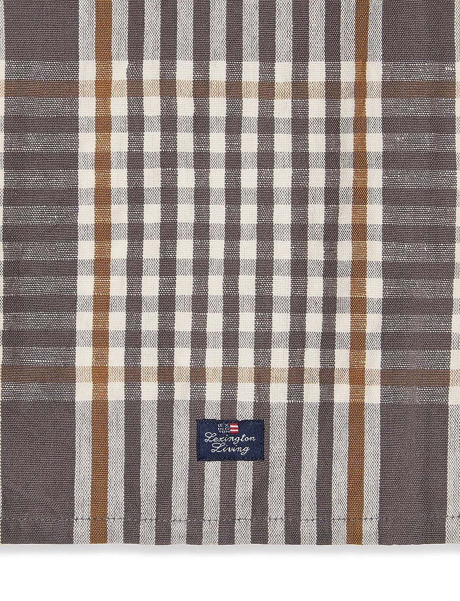 Lexington Home - Checked Linen/Cotton Kitchen Towel - küchenhandtücher - gray/white/fudge - 3