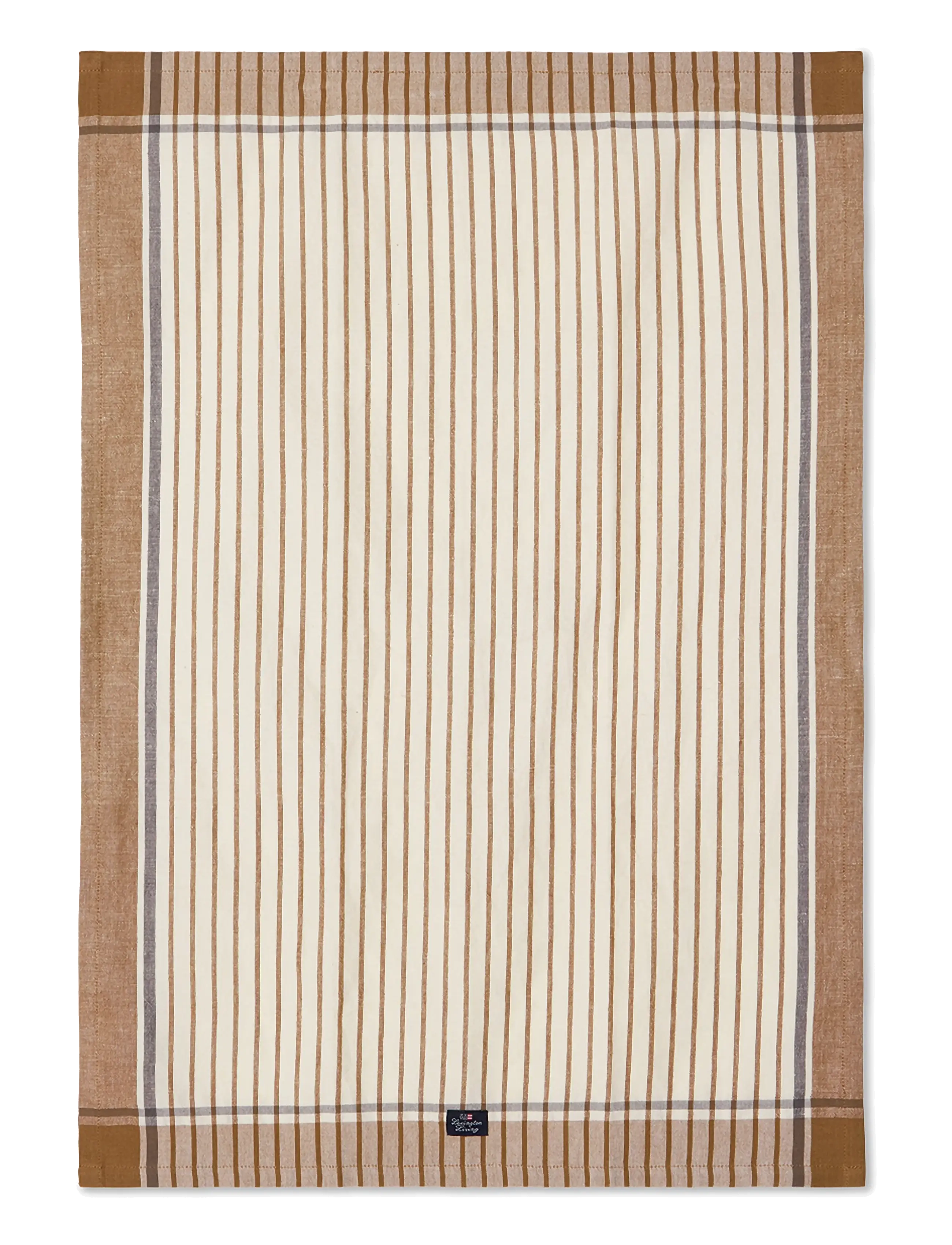 Lexington Home Striped Linen/Cotton Kitchen Towel - Textilien - FUDGE/WHITE / brown