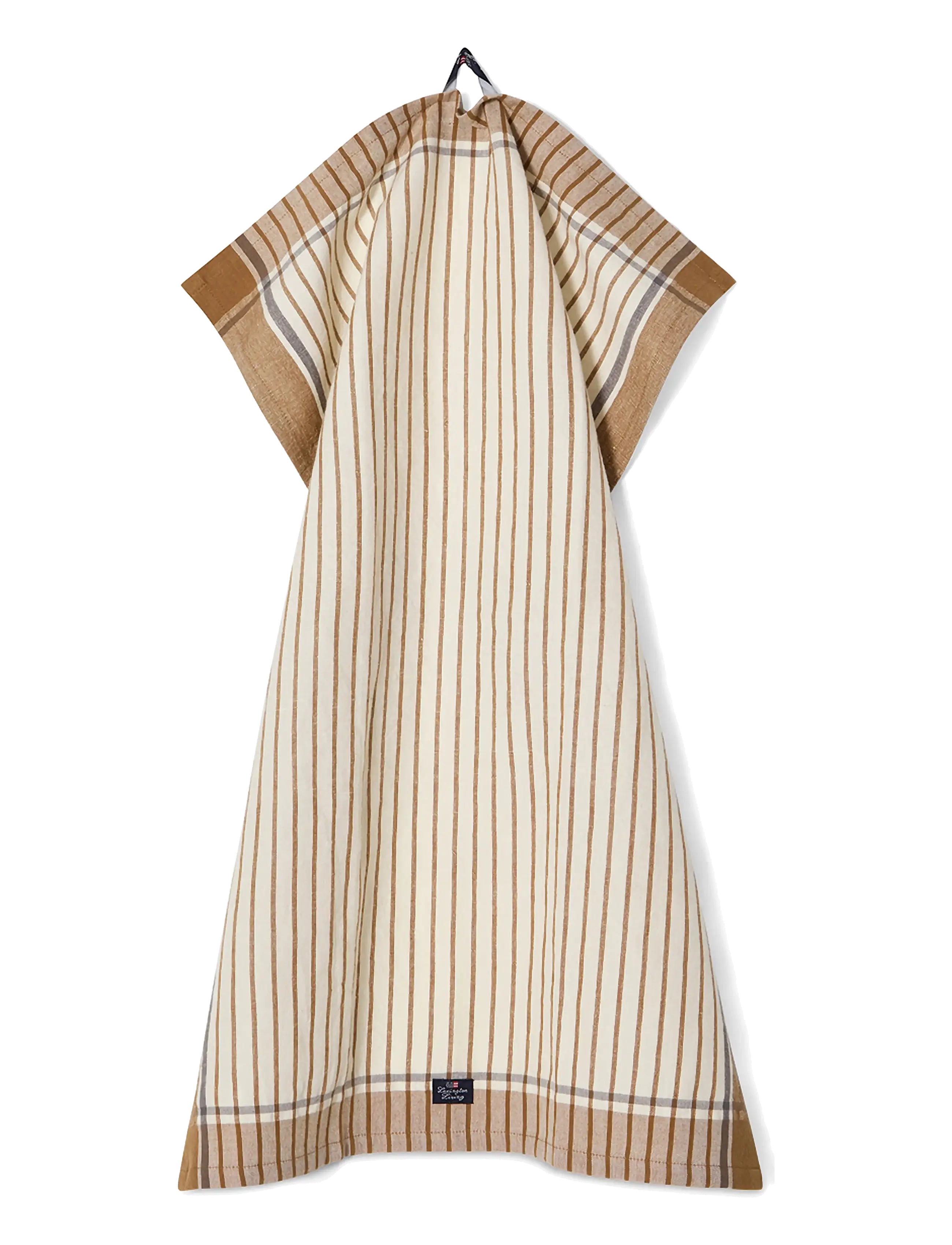 Lexington Home - Striped Linen/Cotton Kitchen Towel - küchenhandtücher - fudge/white - 1