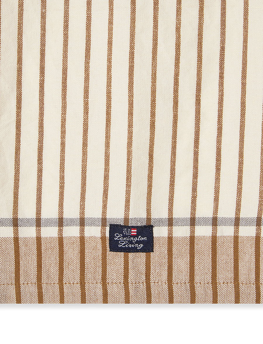 Lexington Home - Striped Linen/Cotton Kitchen Towel - küchenhandtücher - fudge/white - 3