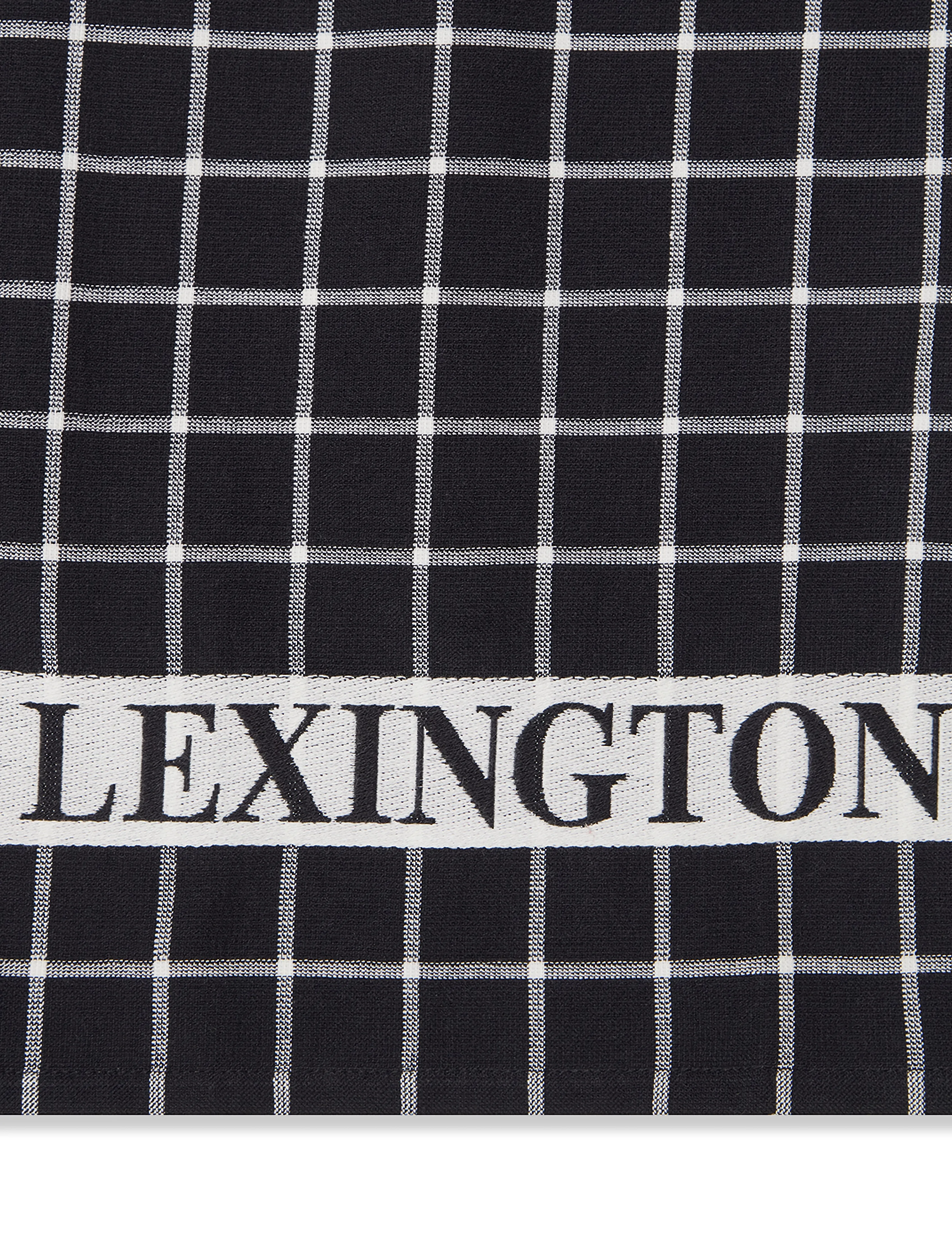 Lexington Home - Lexington Org Cotton Terry Kitchen Towel - küchenhandtücher - black/white - 2