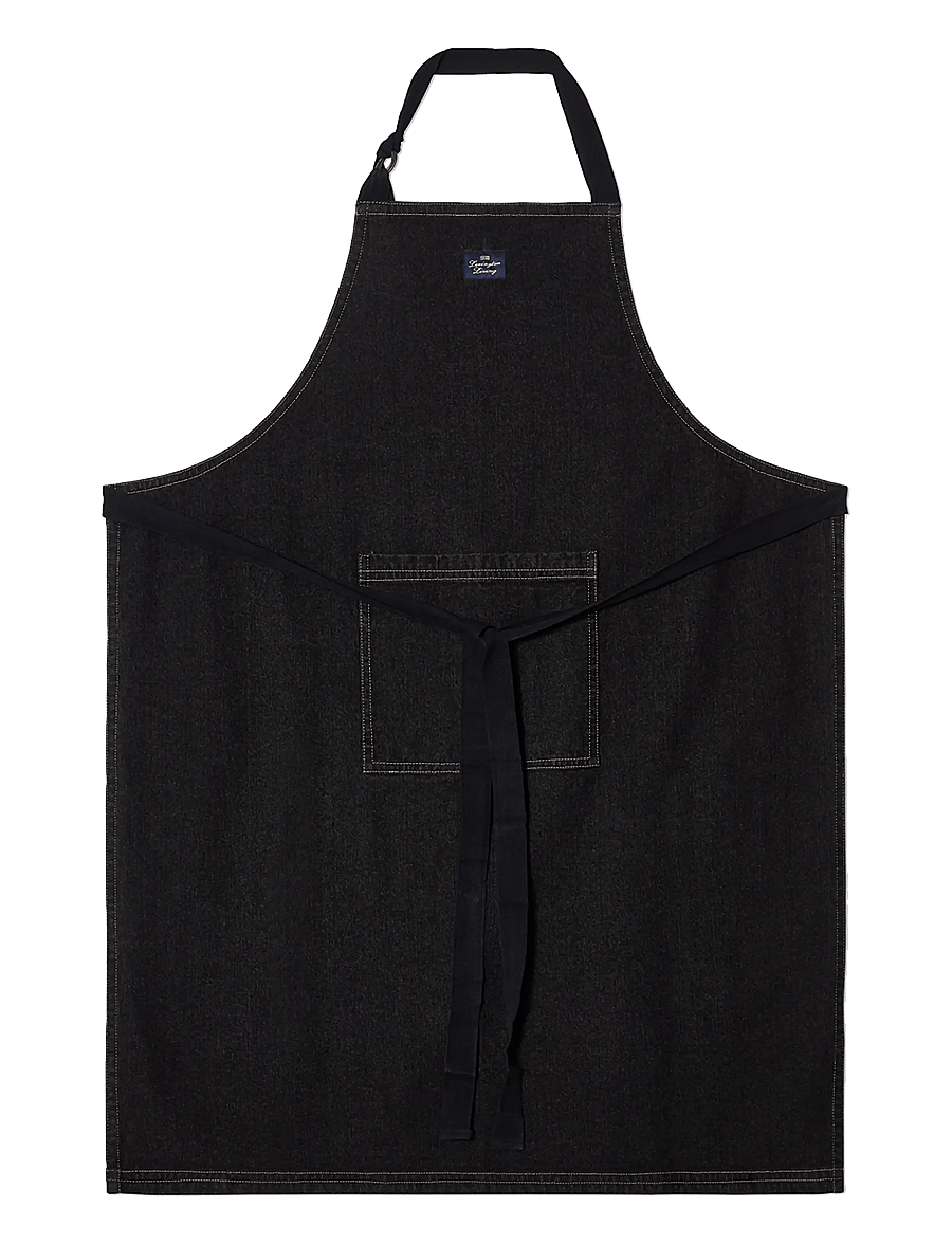 Lexington Home - Black Denim Org Cotton Apron - schürzen - black - 0