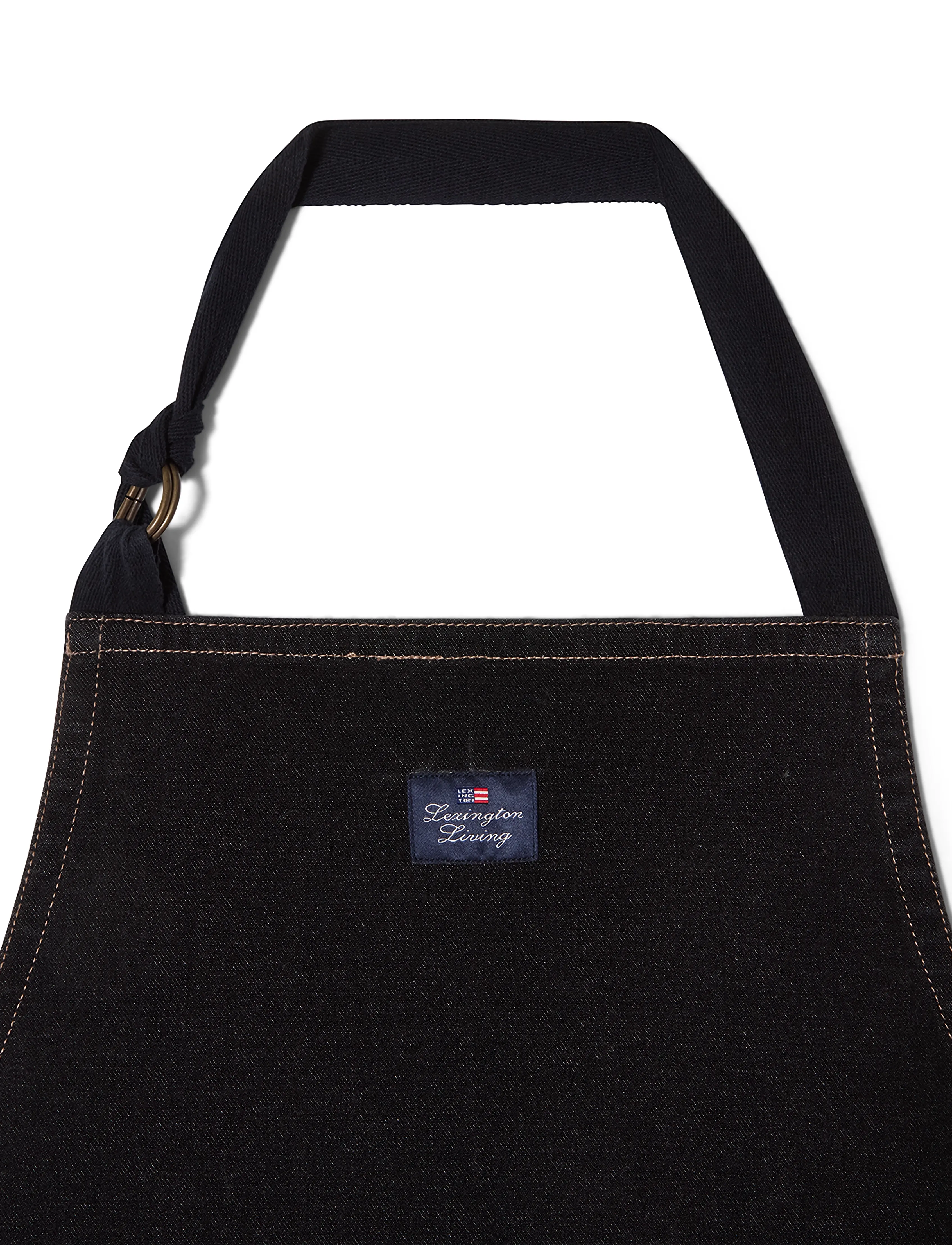 Lexington Home - Black Denim Org Cotton Apron - schürzen - black - 1