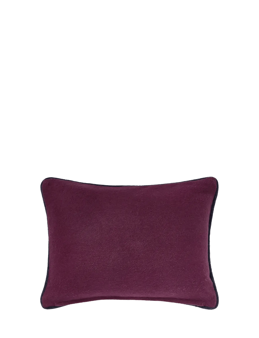 Lexington Home - Flag Logo Wool Mix Patch 40x30 Pillow - kissen - fig/dk blue/lt beige - 2