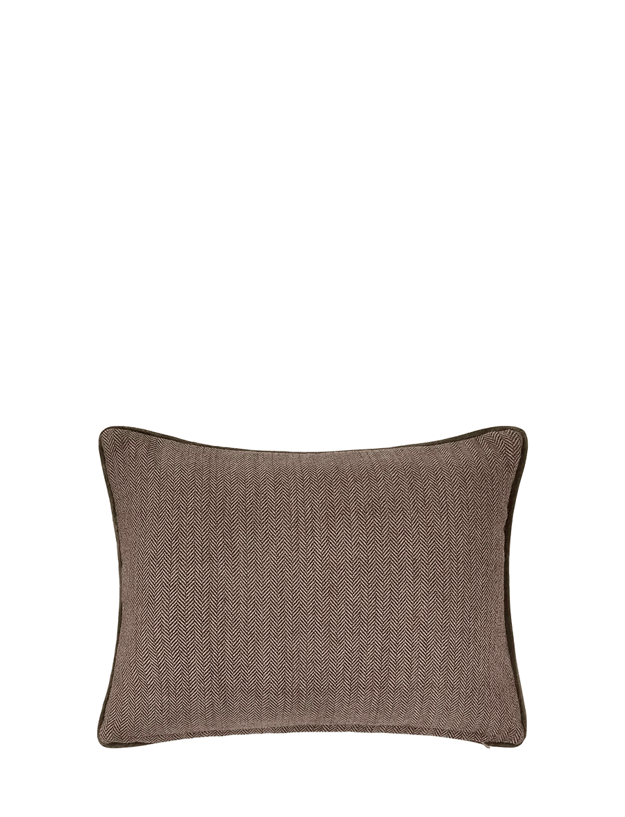 Lexington Home - Flag Logo Organic Cotton Tweed 40x30 Pillow - kissen - beige/lt beige/fig - 2