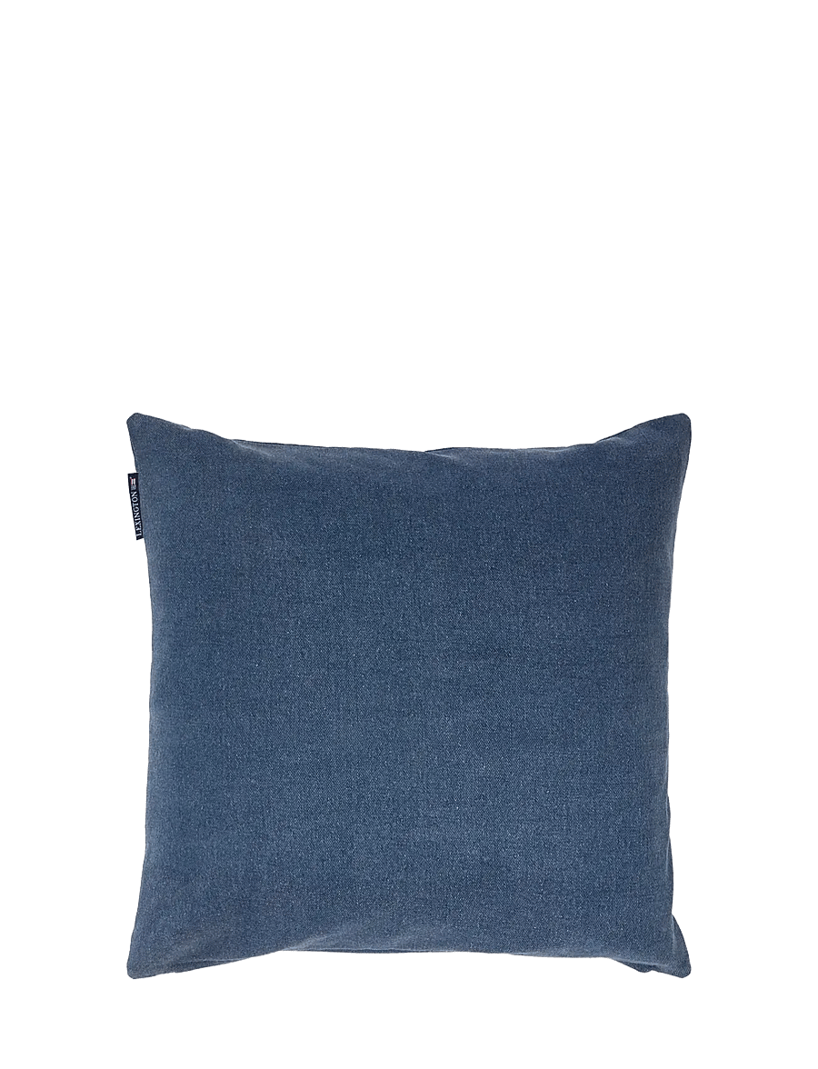 Lexington Home - Logo Washed Organic Cotton Pillow Cover - kissenbezüge - dark blue/lt beige - 1