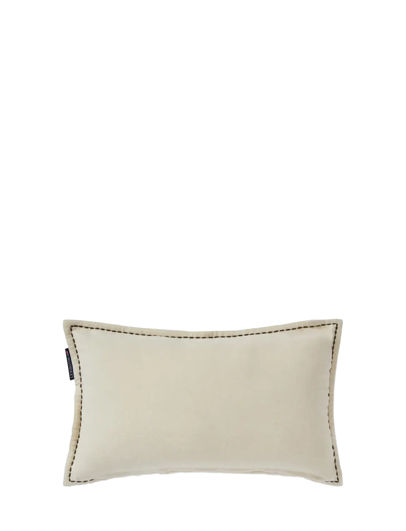 Lexington Home - Text Logo Organic Cotton Velvet 50x30 Pillow - kissen - lt beige/olive - 1