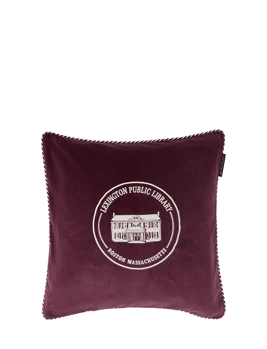 Lexington Home - Library Organic Cotton Velvet Pillow Cover - kissenbezüge - fig/lt beige - 1