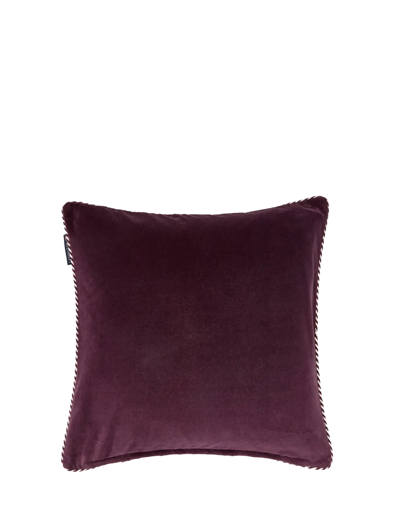 Lexington Home - Library Organic Cotton Velvet Pillow Cover - cushion covers - fig/lt beige - 2