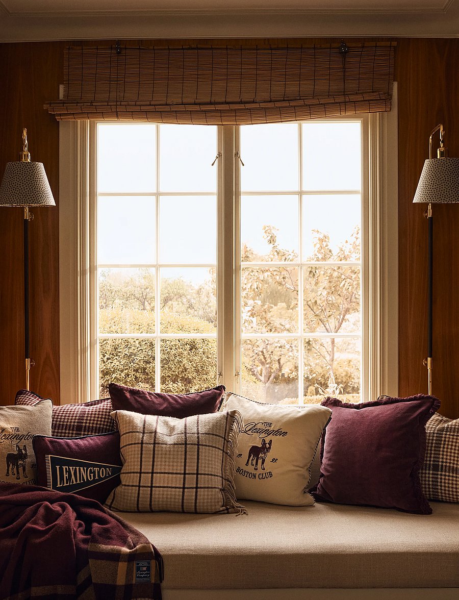 Lexington Home - Library Organic Cotton Velvet Pillow Cover - kissenbezüge - fig/lt beige - 0
