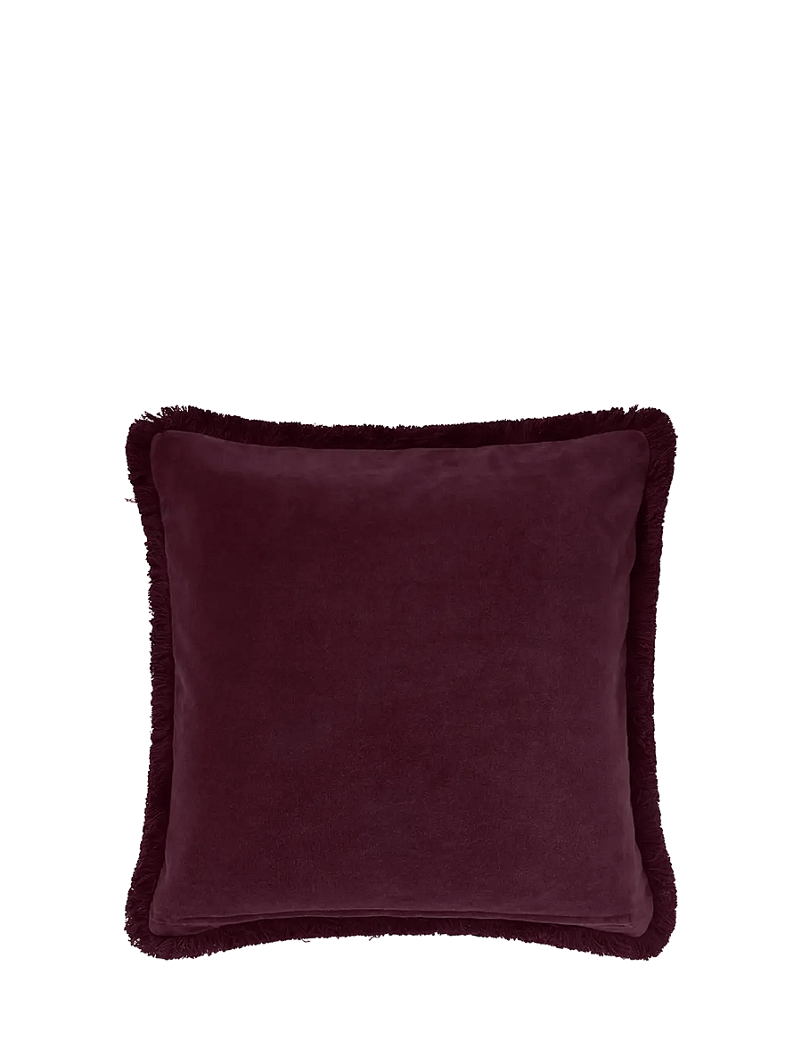 Lexington Home - Fringe Organic Cotton Velvet Pillow Cover - kissenbezüge - fig - 0