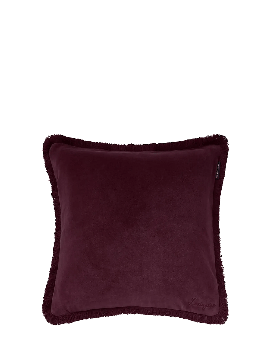 Lexington Home - Fringe Organic Cotton Velvet Pillow Cover - kissenbezüge - fig - 1