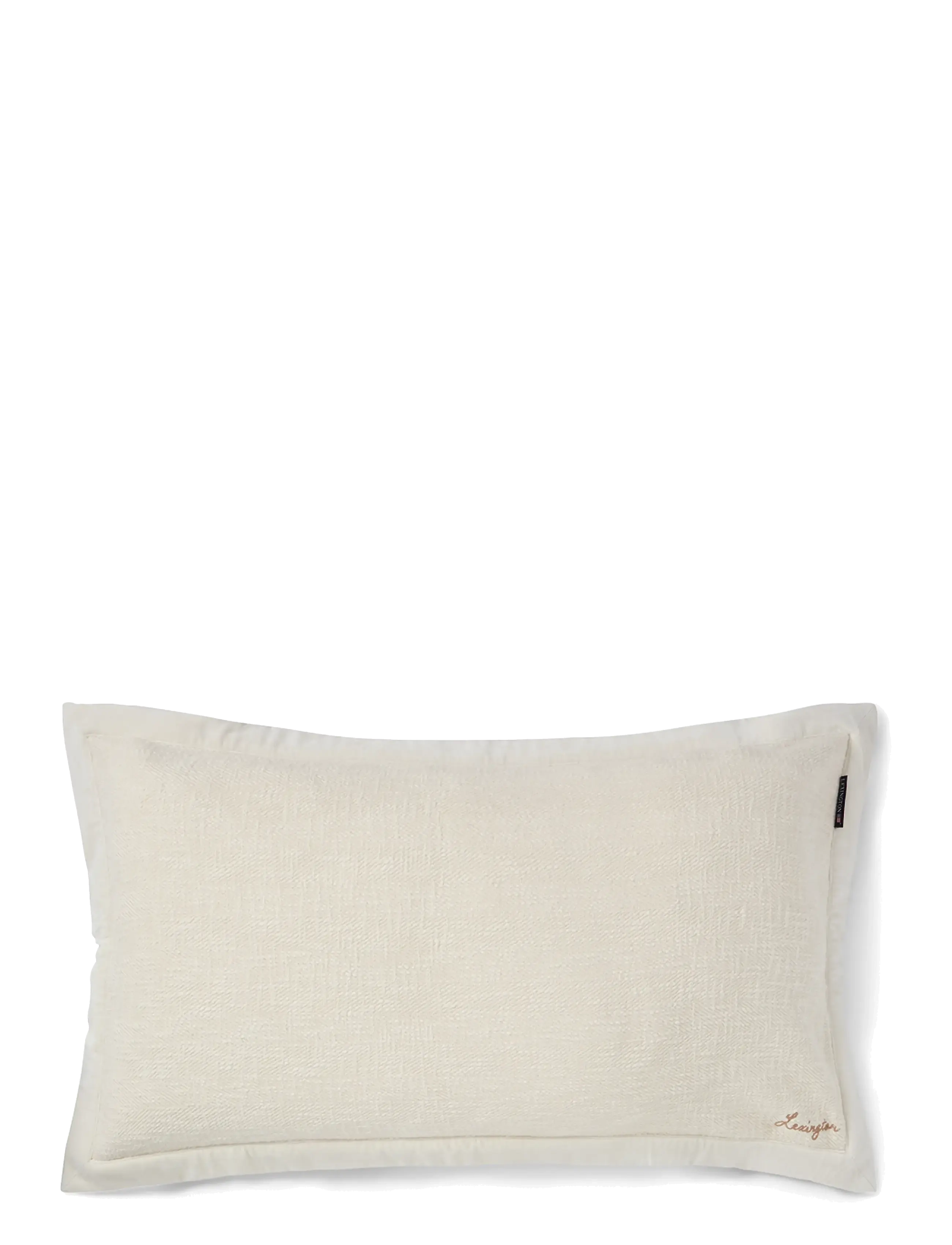 Lexington Home Herringbone Organic Cotton 90x50 Pillow Cover - Pudebetræk - LT BEIGE / beige