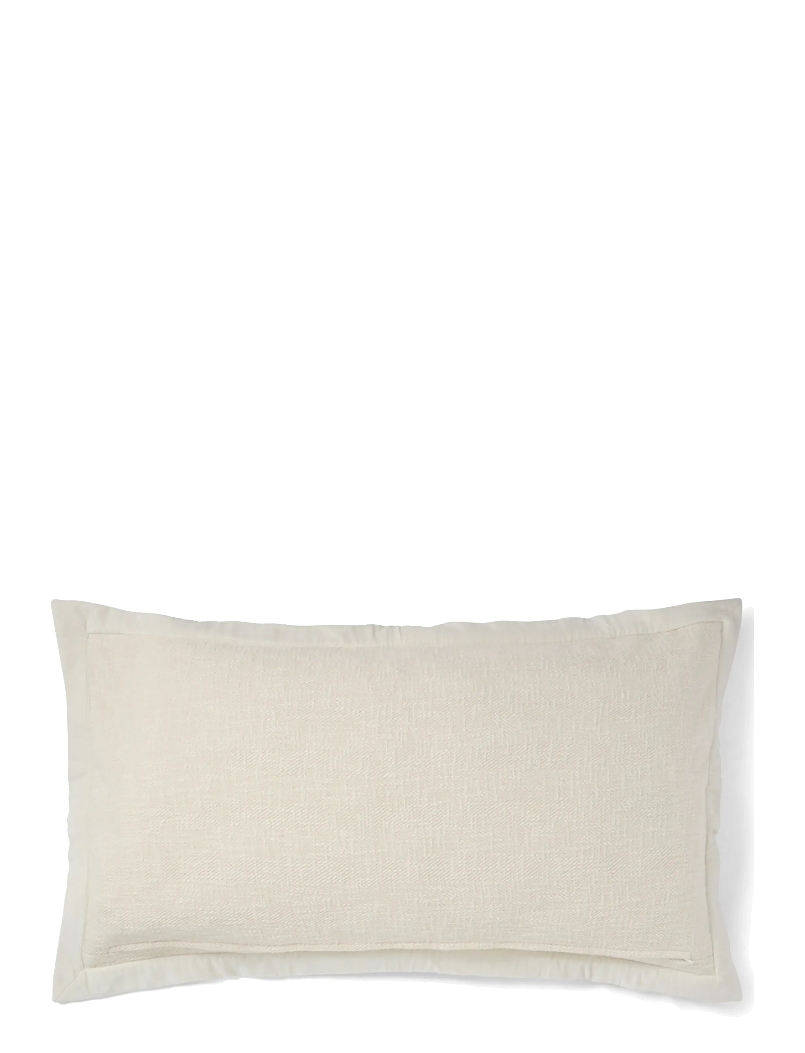 Lexington Home - Herringbone Organic Cotton 90x50 Pillow Cover - pudebetræk - lt beige - 1
