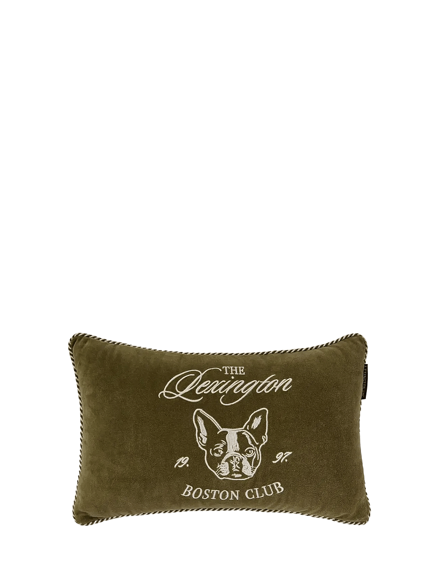 Lexington Home - Boston Club Organic Cotton Velvet 50x30 Pillow - kissen - olive/lt beige - 0