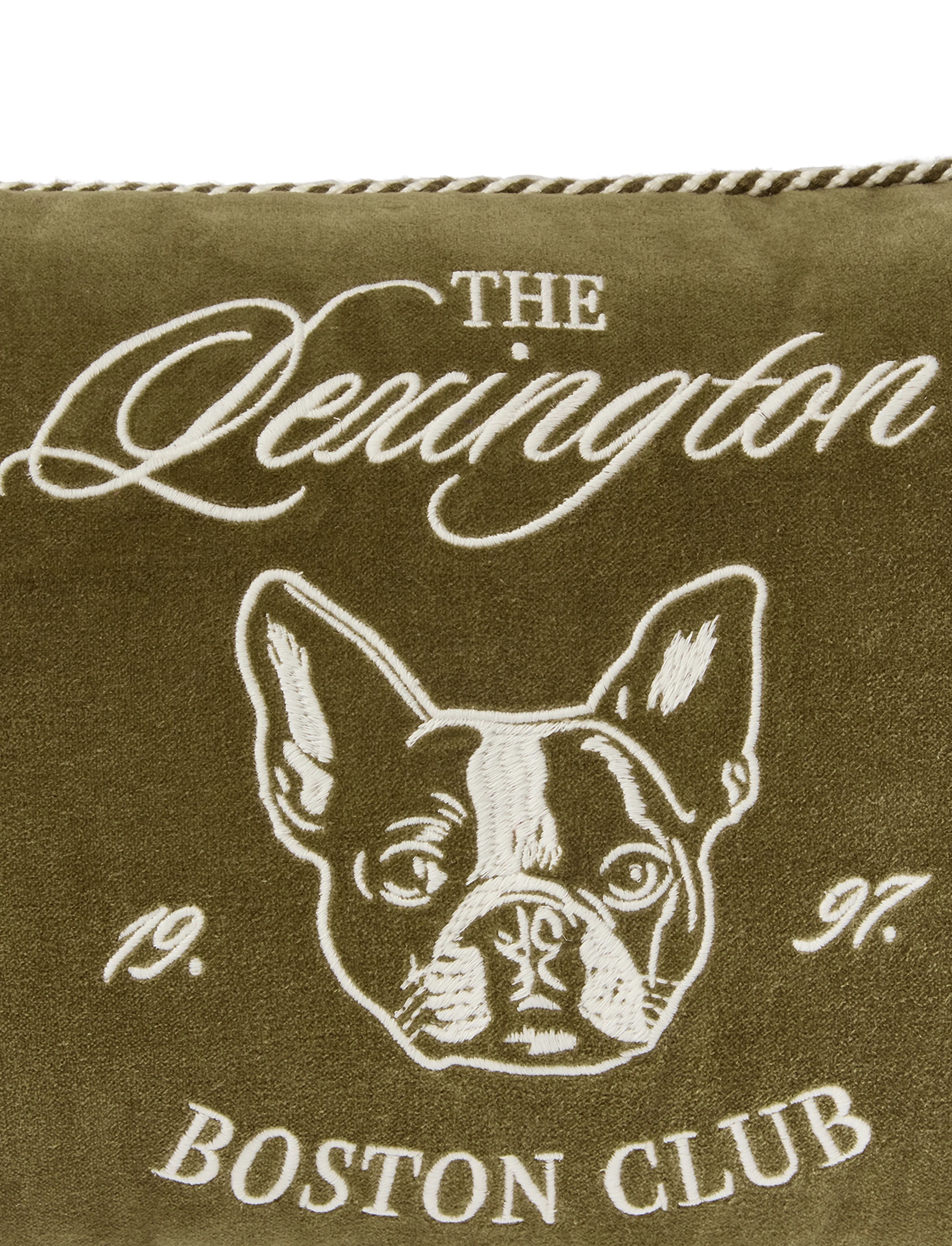 Lexington Home - Boston Club Organic Cotton Velvet 50x30 Pillow - kissen - olive/lt beige - 2