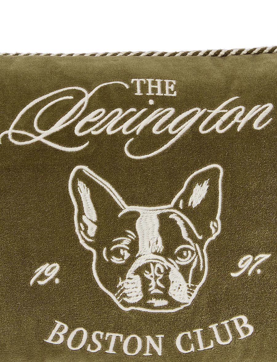 Lexington Home - Boston Club Organic Cotton Velvet 50x30 Pillow - kissen - olive/lt beige - 2
